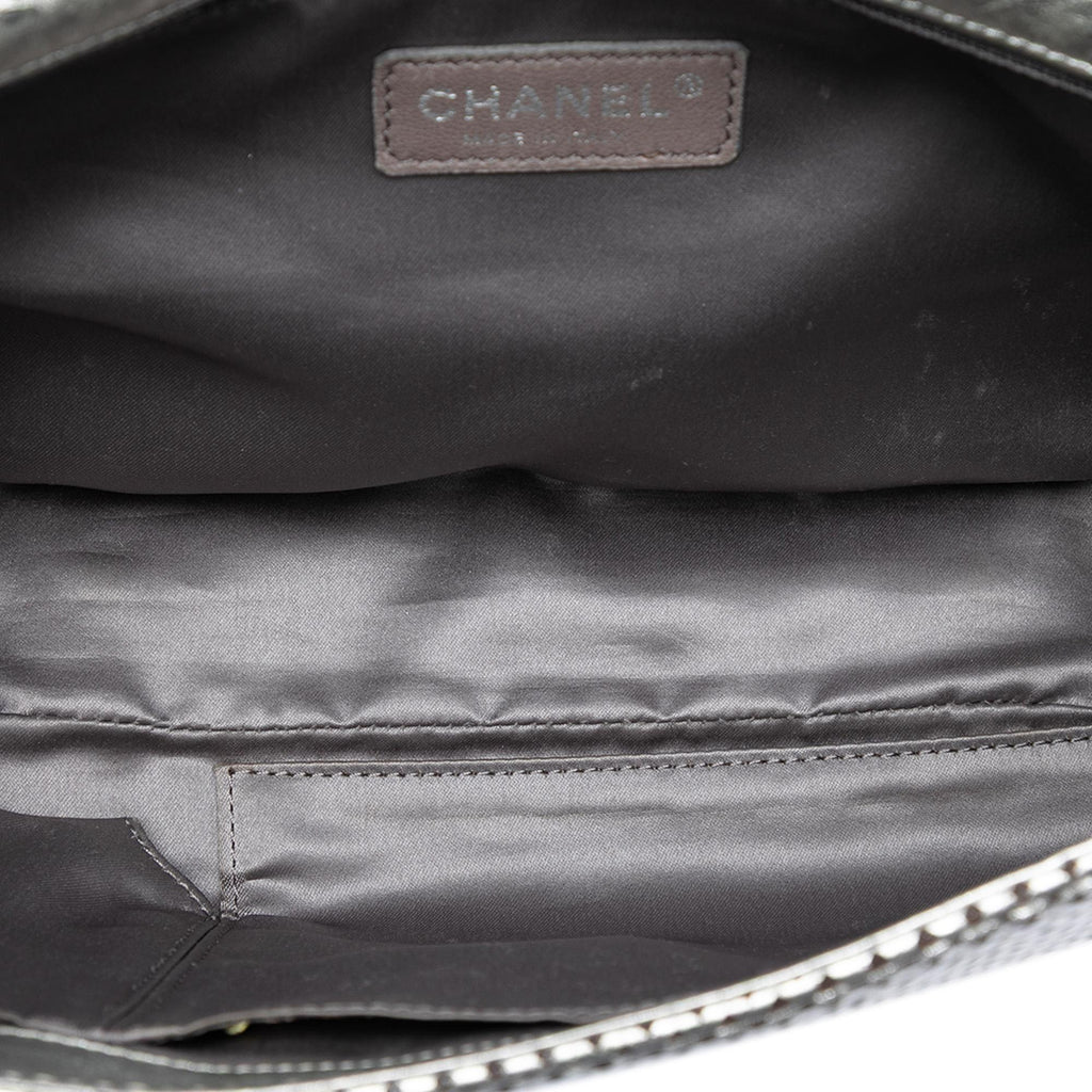 Chanel Metallic Glazed Calfskin Perforated Rodeo Drive Flap