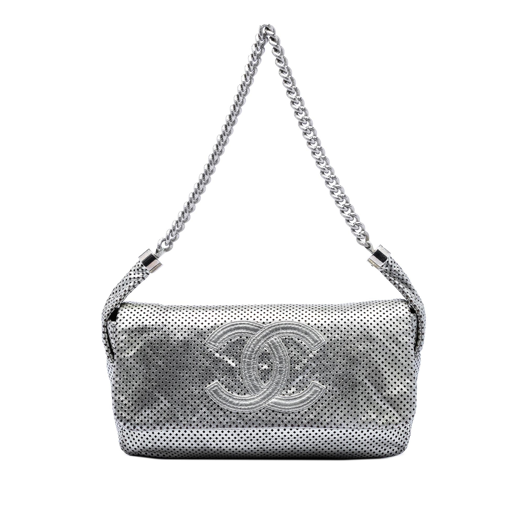 Chanel Metallic Glazed Calfskin Perforated Rodeo Drive Flap