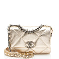 Chanel Metallic Lambskin 19 Medium Flap Shoulder Bag