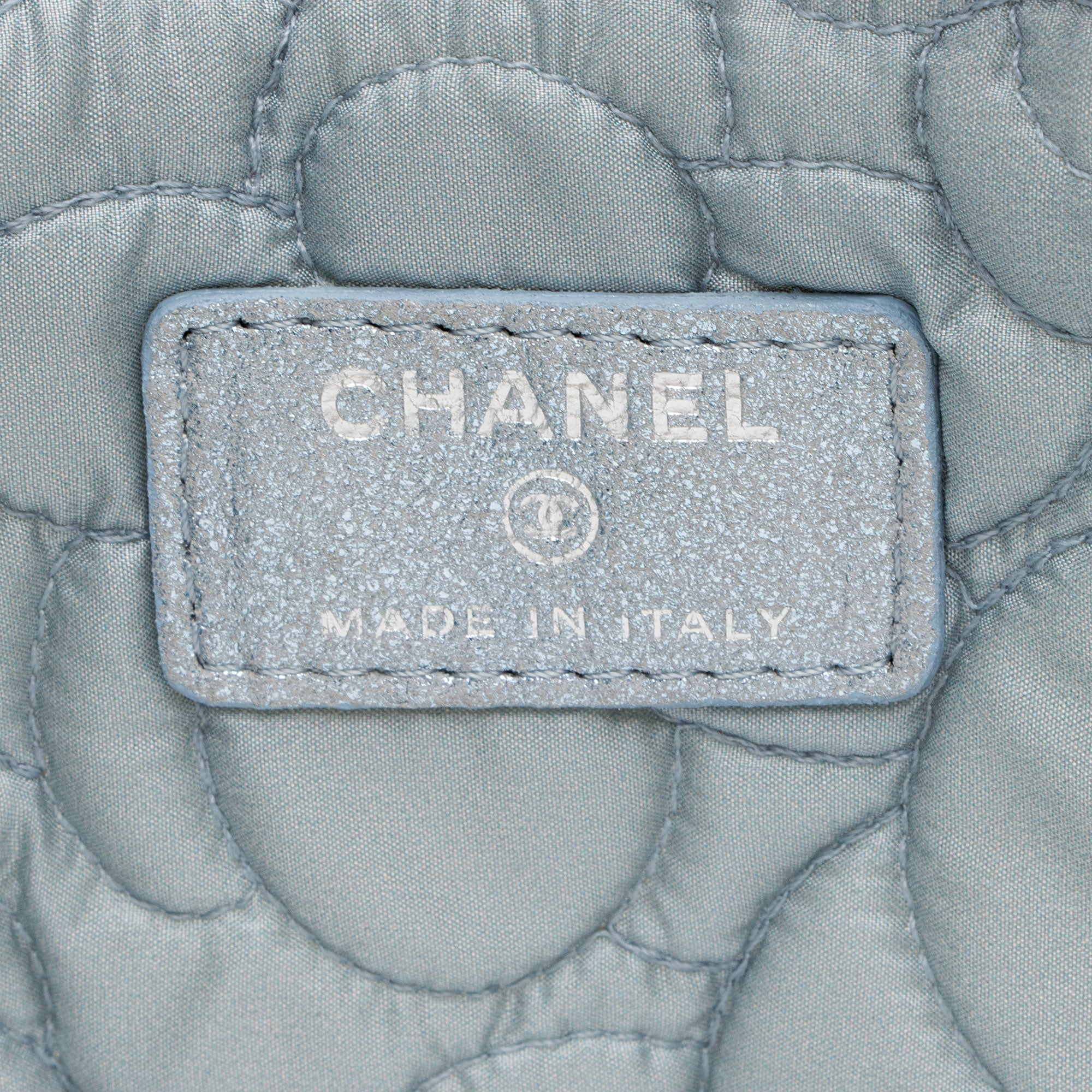 Chanel Metallic Lambskin Camellia Large O-Case