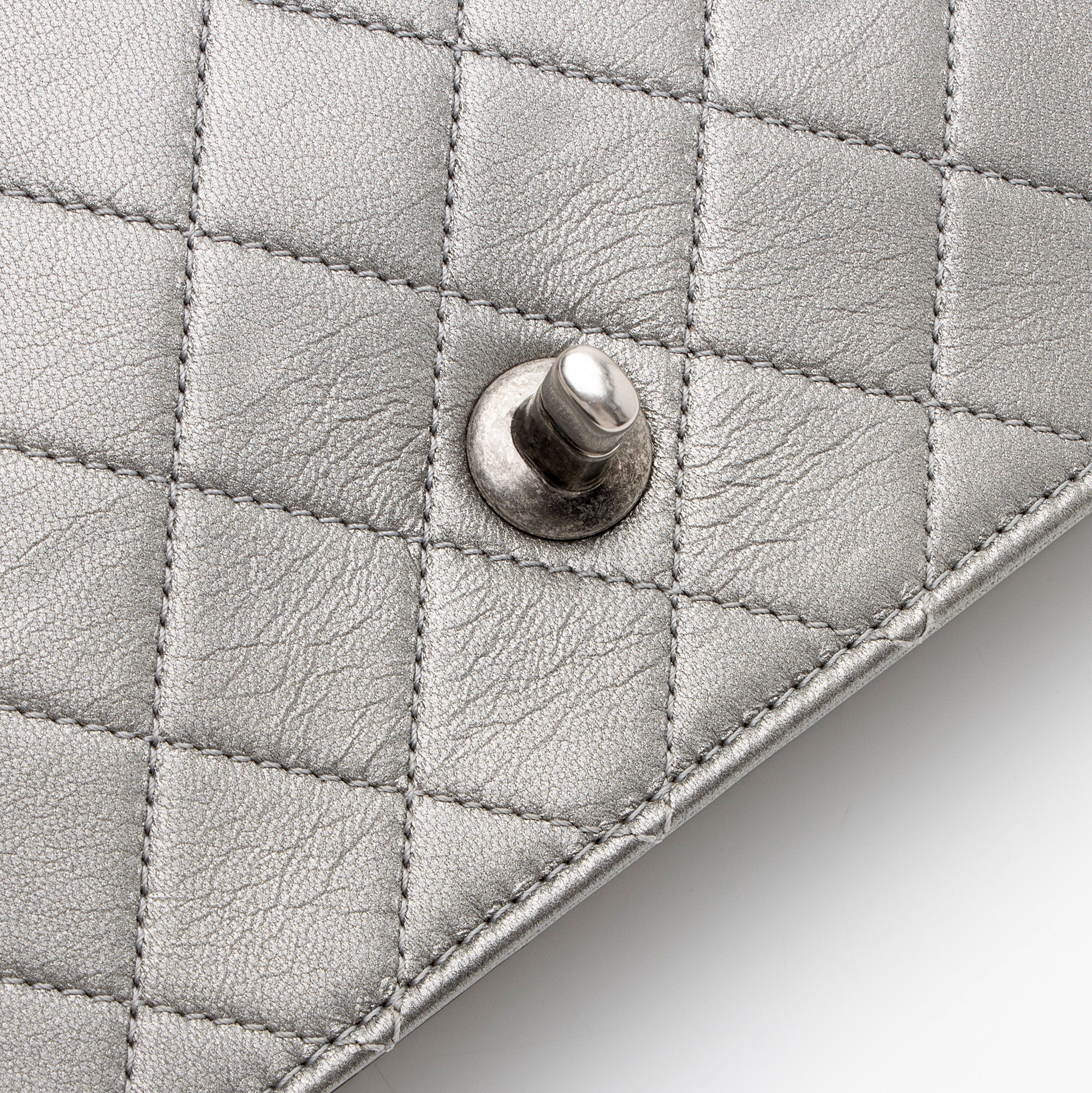 Chanel Metallic Lambskin Chic Pearls Small Flap Bag