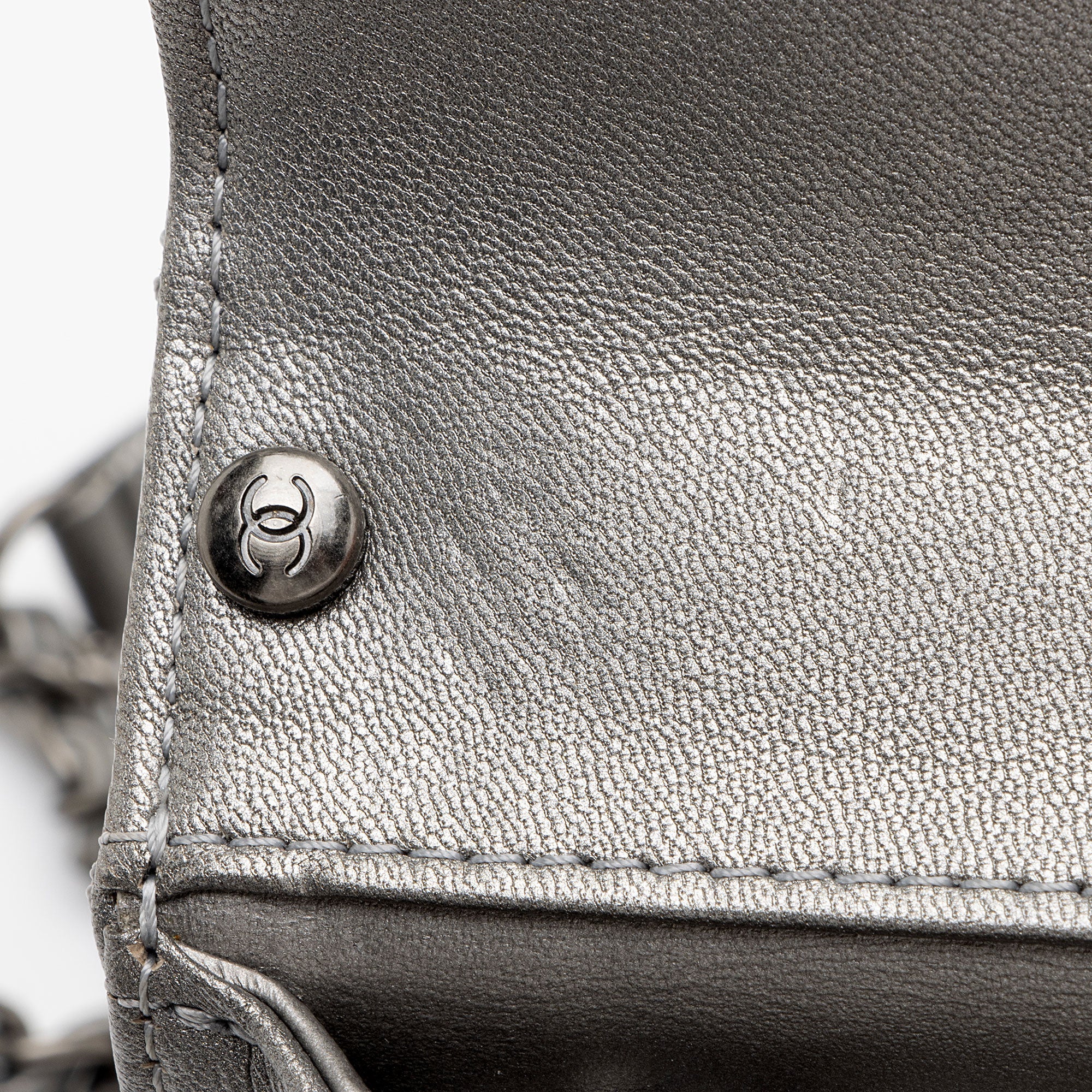 Chanel Metallic Lambskin Chic Pearls Small Flap Bag