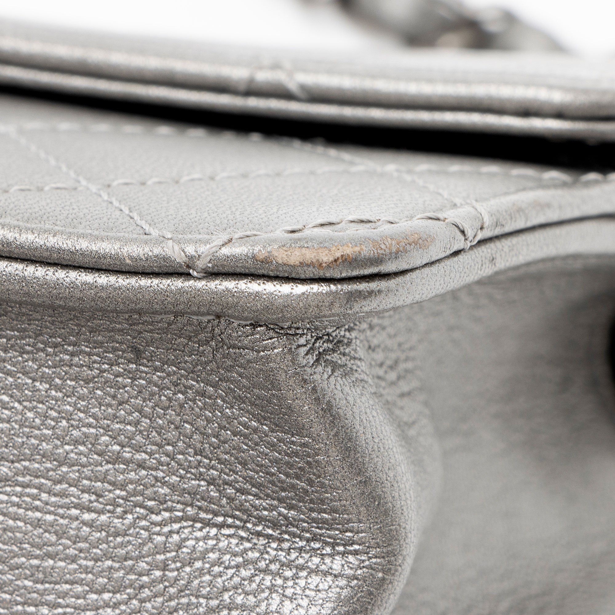 Chanel Metallic Lambskin Chic Pearls Small Flap Bag