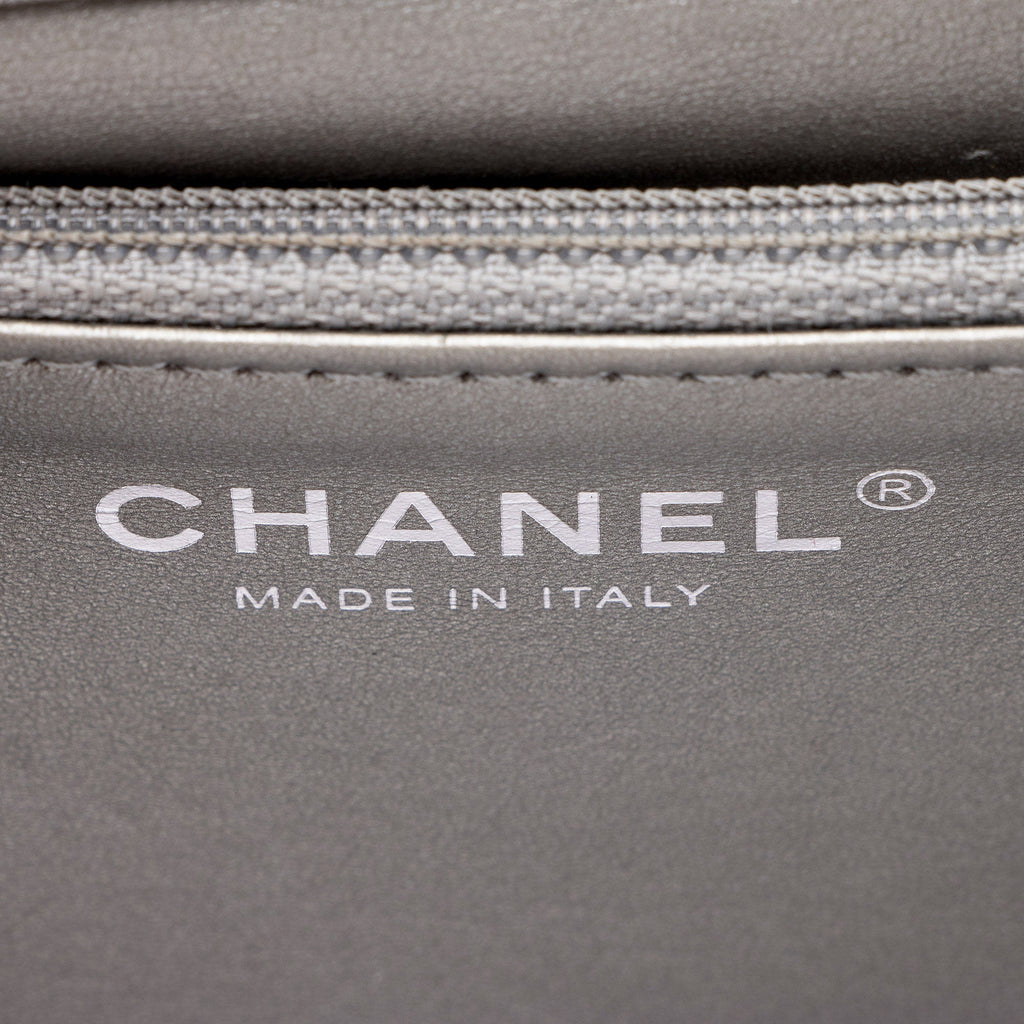 Chanel Metallic Lambskin Chic Pearls Small Flap Bag