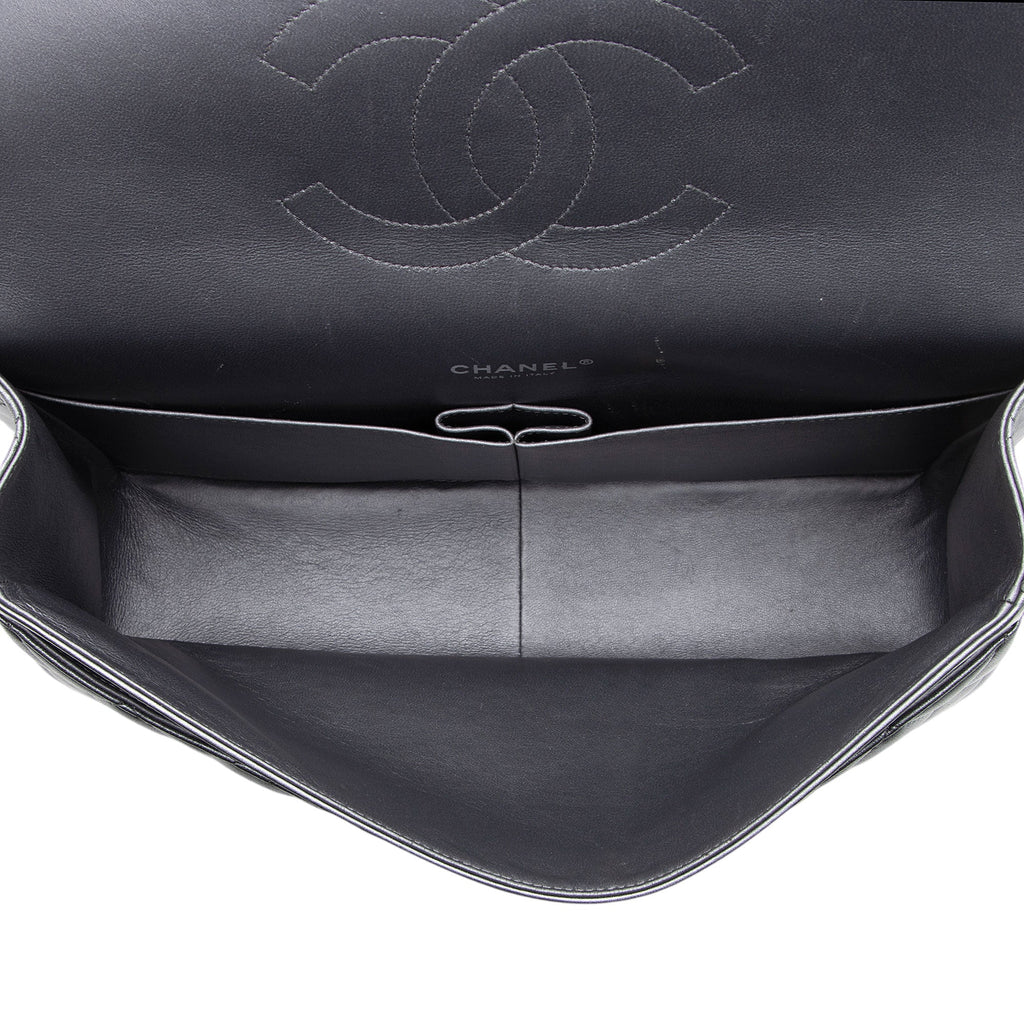 Chanel Metallic Lambskin Classic Maxi Double Flap Bag