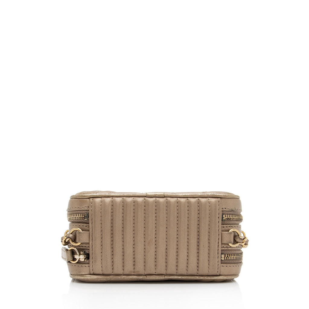 Chanel Metallic Lambskin Coco Camera Mini Shoulder Bag (SHF-7xYr5Z)
