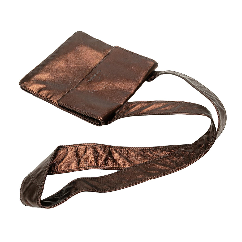 Chanel Metallic Lambskin Flap Crossbody
