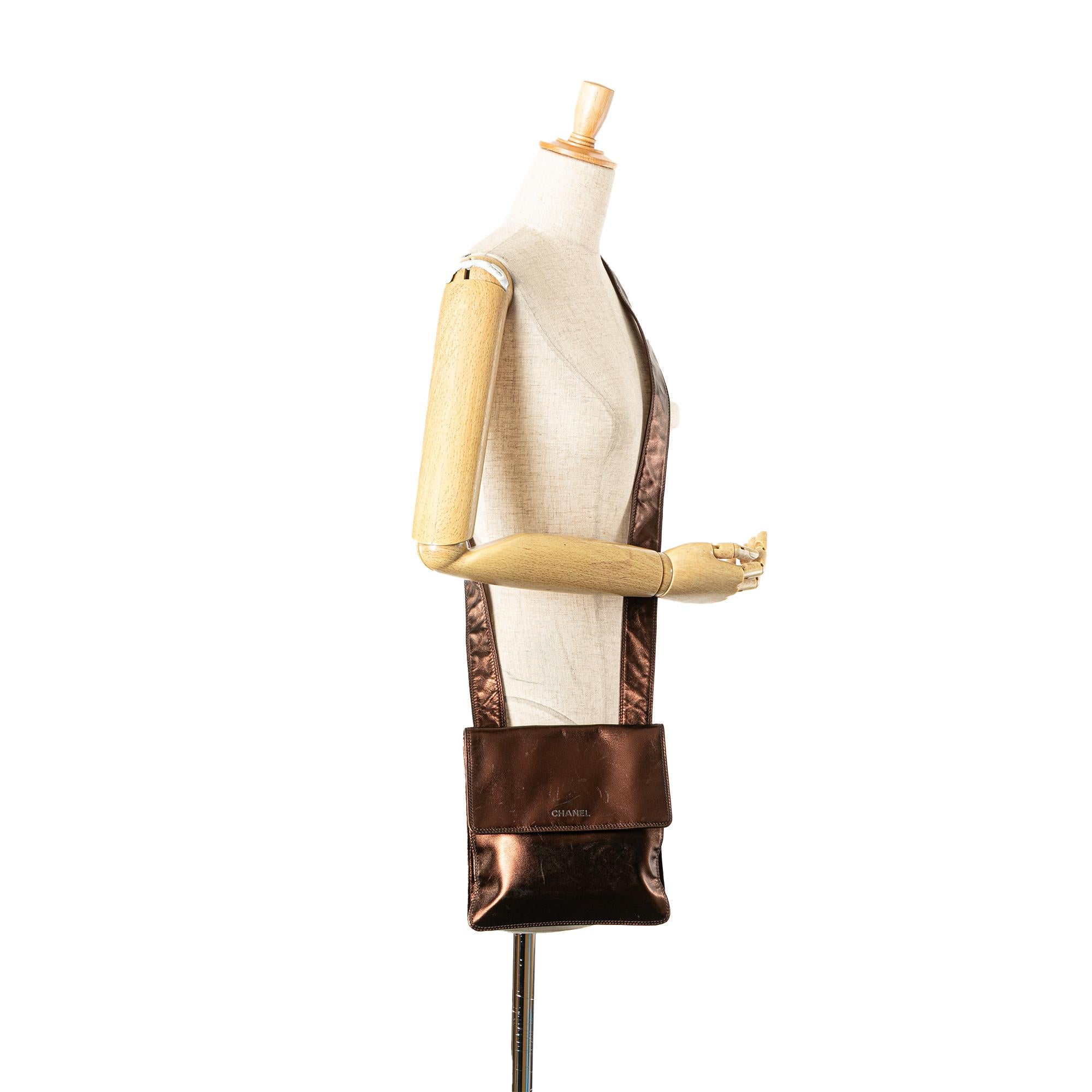 Chanel Metallic Lambskin Flap Crossbody