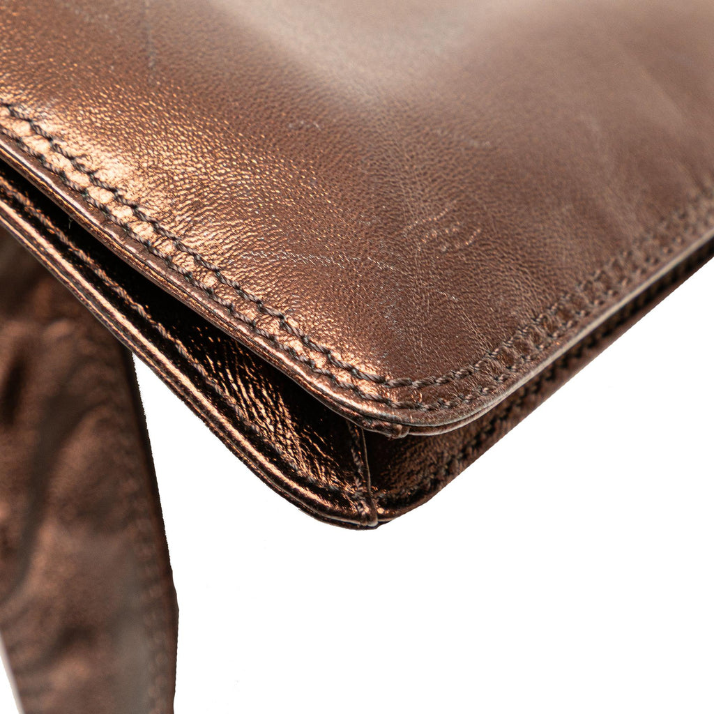 Chanel Metallic Lambskin Flap Crossbody