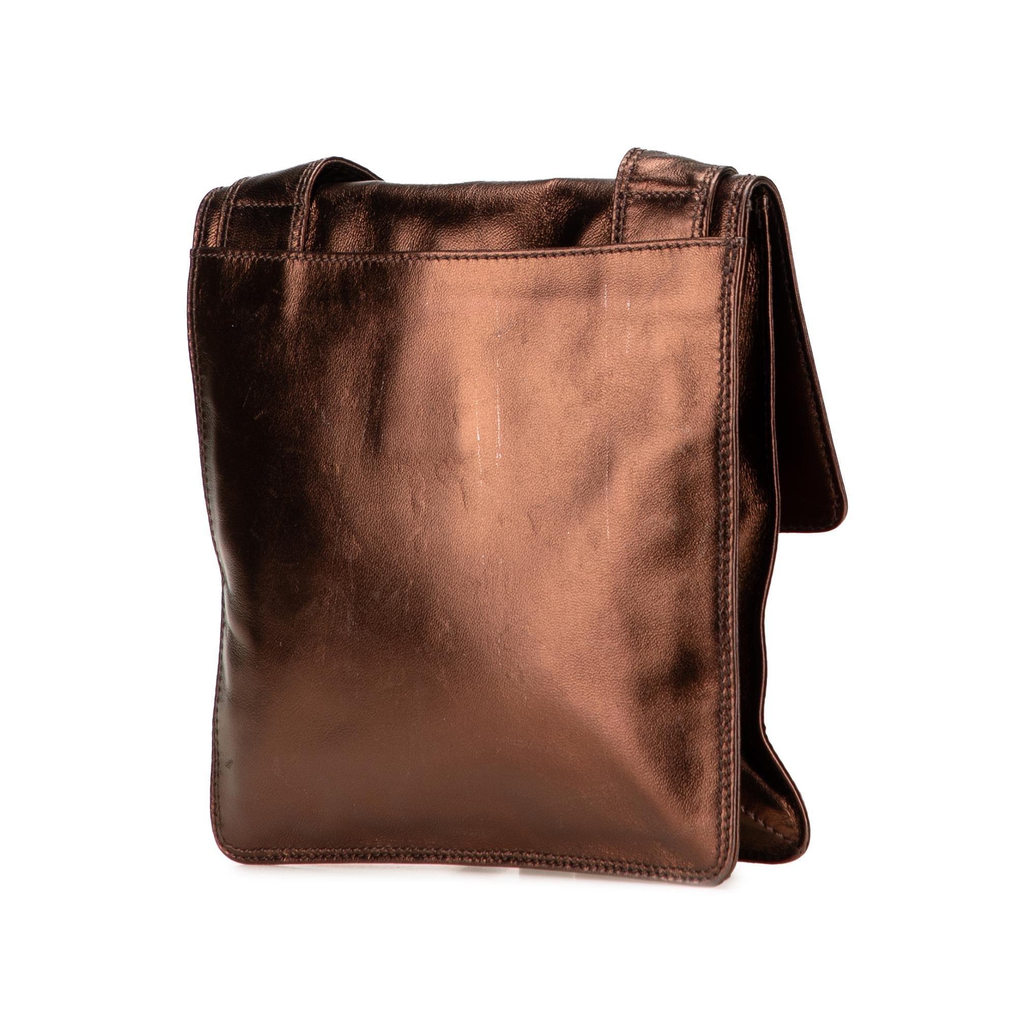Chanel Metallic Lambskin Flap Crossbody