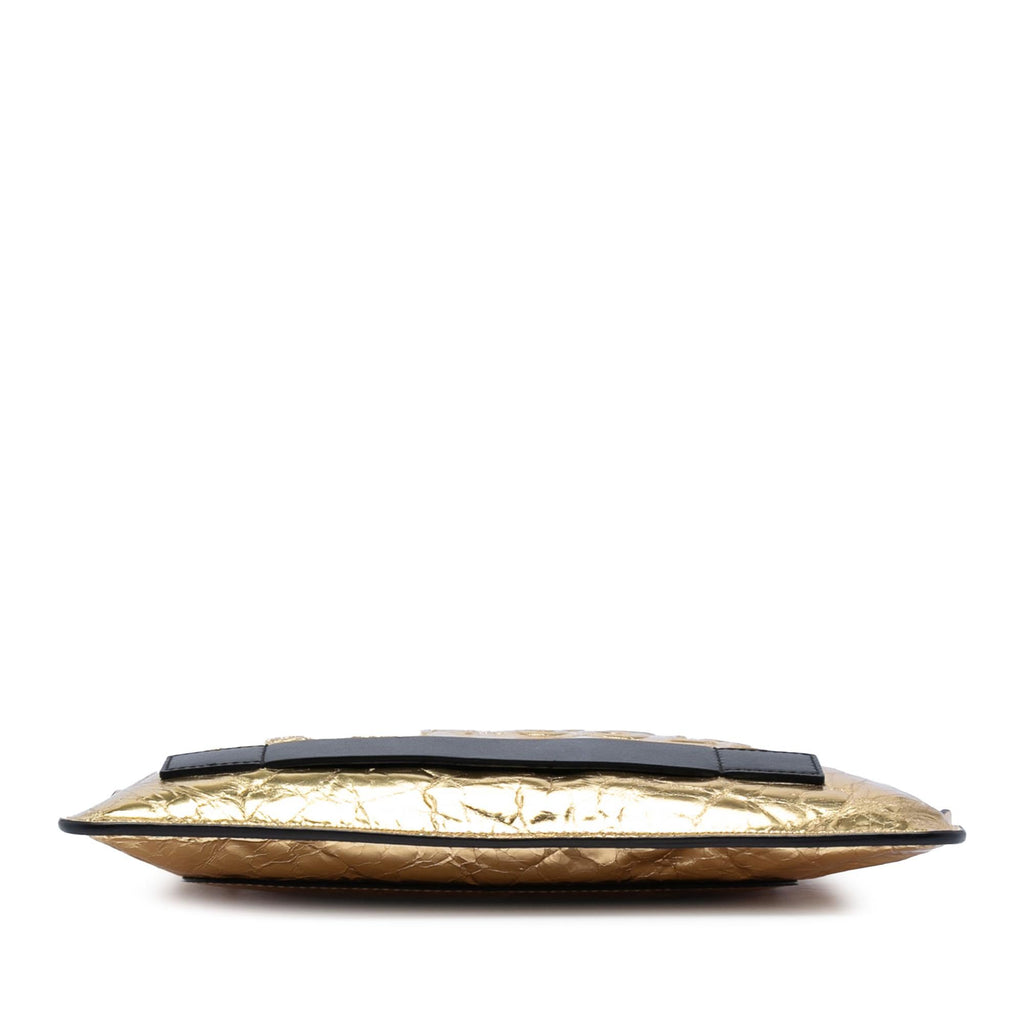 Chanel Metallic Lambskin Je Ne Suis Pas En Solde Clutch