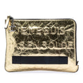 Chanel Metallic Lambskin Je Ne Suis Pas En Solde Clutch
