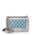 Chanel Metallic Lambskin PVC Small Boy Bag (SHF-tZdMaC)