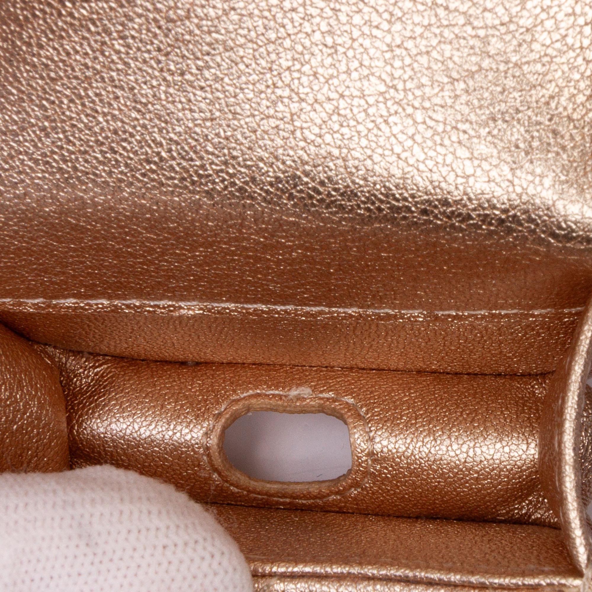 Chanel Metallic Lambskin Round Coin Purse and AirPods Case