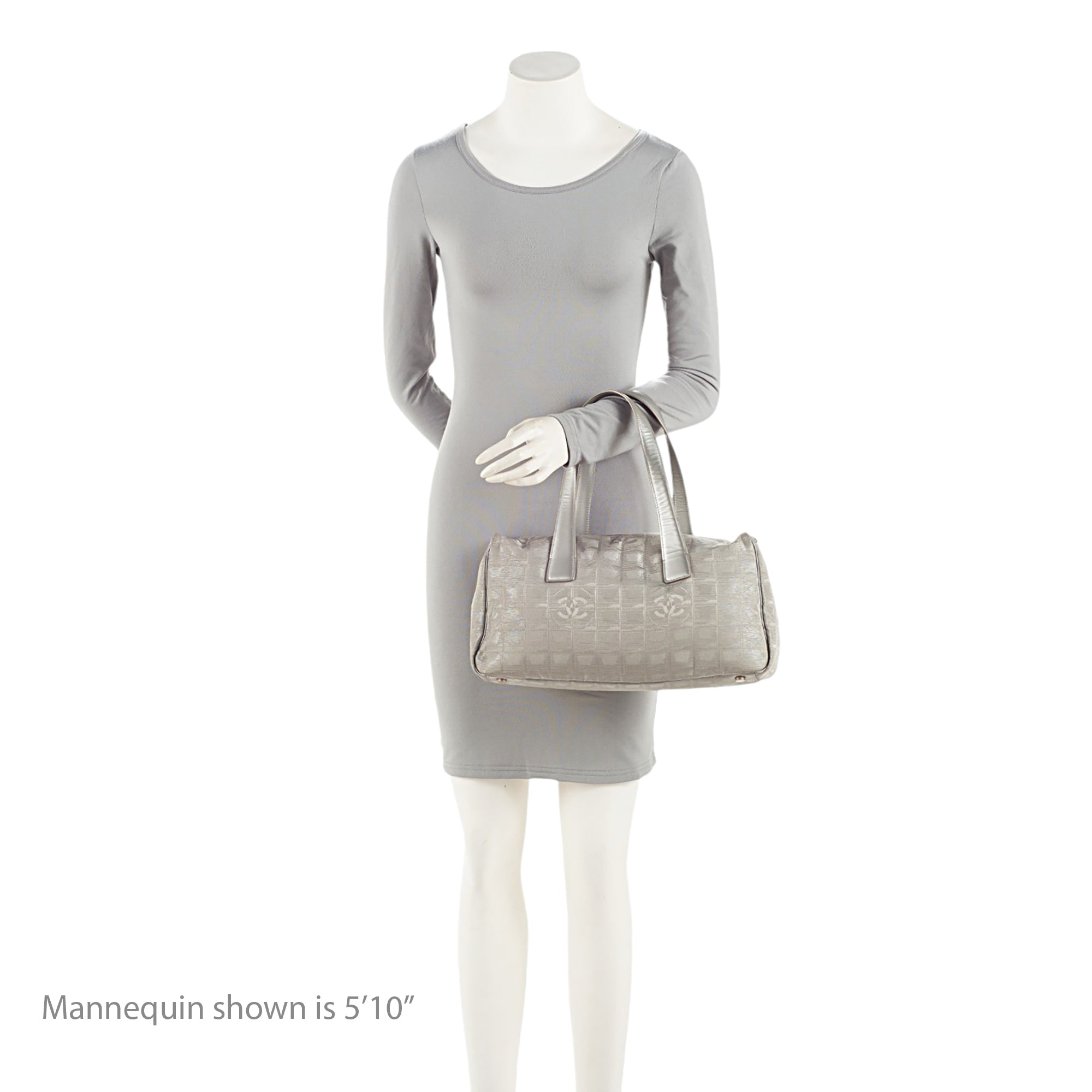 Chanel Vintage Metallic Nylon Travel Ligne Satchel (SHF-CKL5mr)