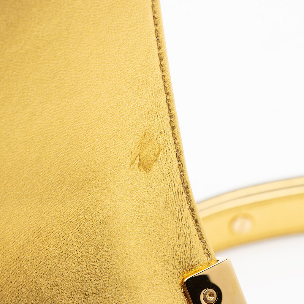 Chanel Metallic Patent Leather Small Boy Bag