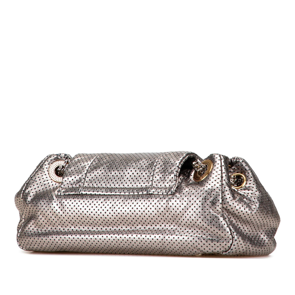 Chanel Metallic Perforated Calfskin Drill Accordion Flap