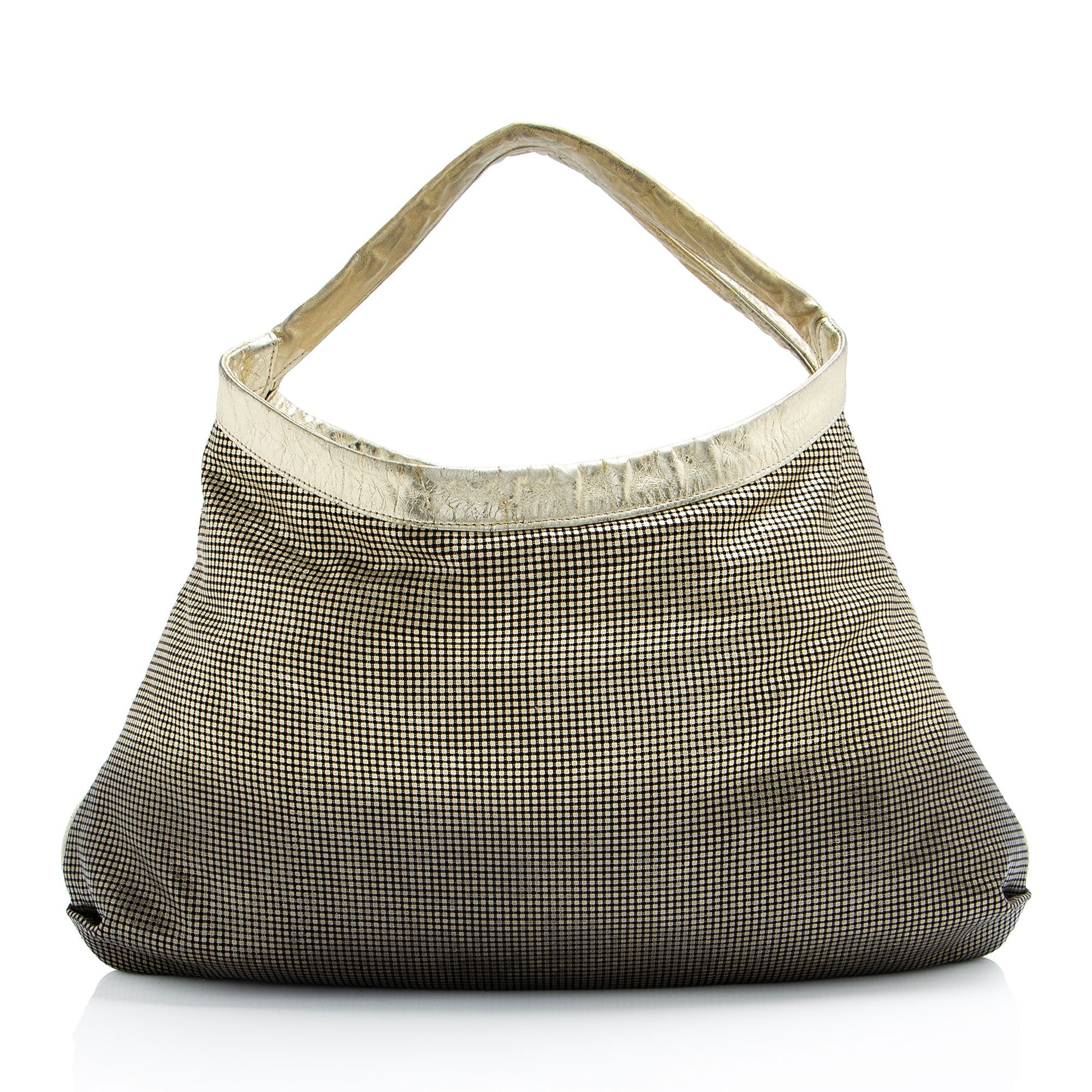 Chanel Metallic Perforated Leather Hollywood Hobo