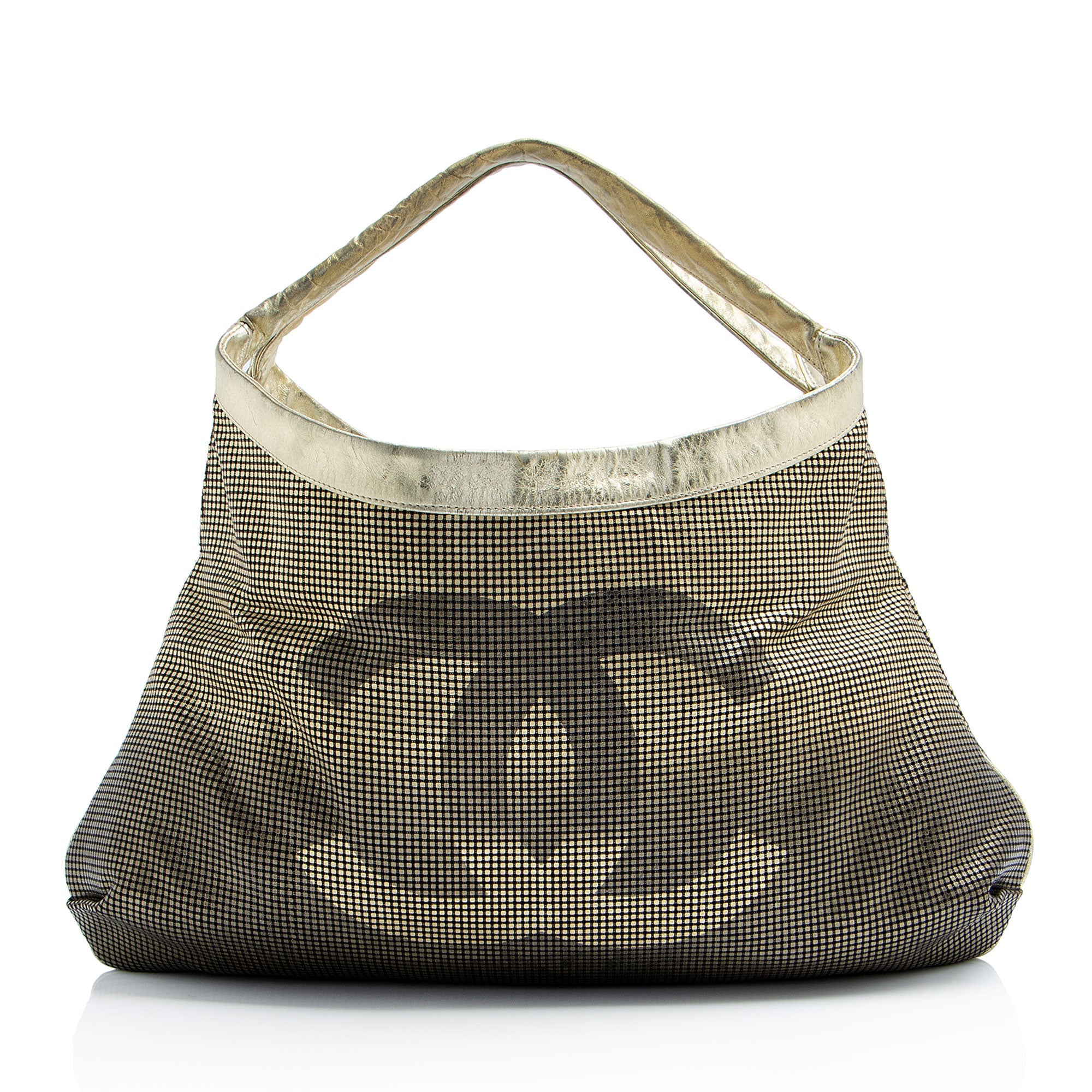 Chanel Metallic Perforated Leather Hollywood Hobo