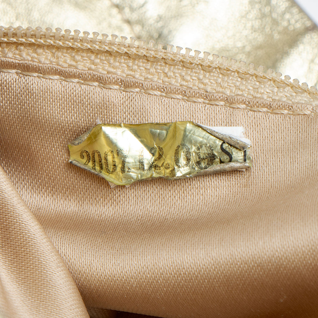 Chanel Metallic Perforated Leather Hollywood Hobo