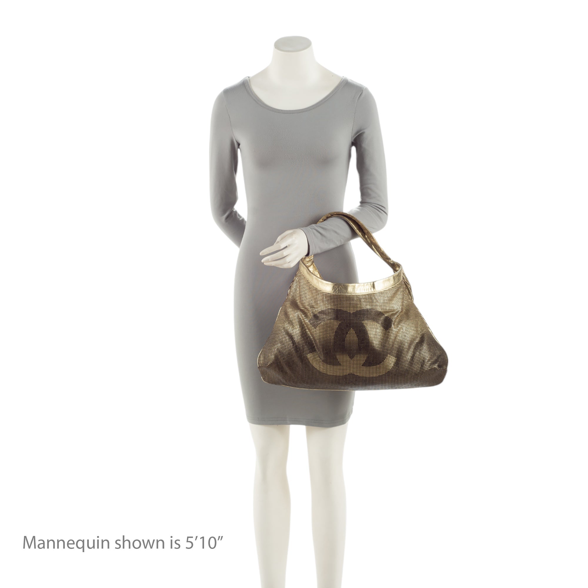 Chanel Metallic Perforated Leather Hollywood Hobo