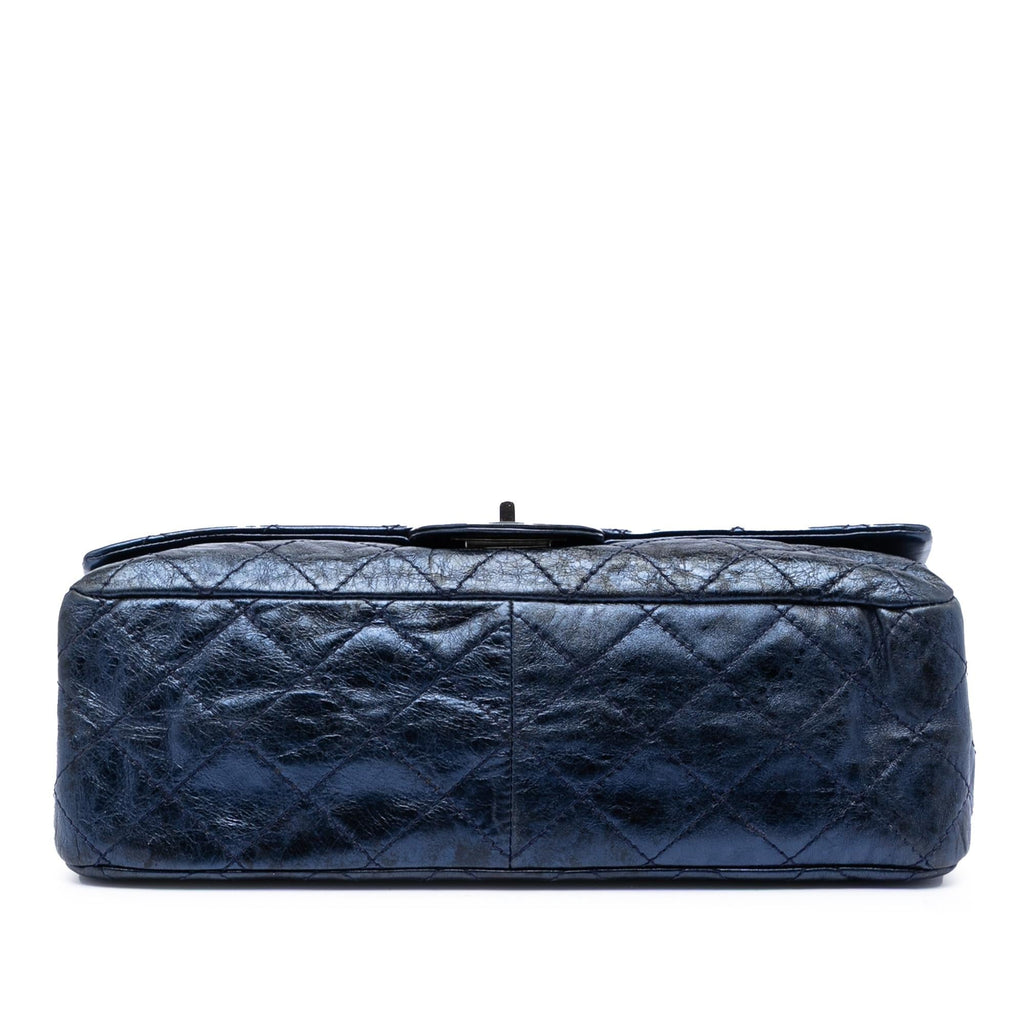 Chanel Metallic Quilted Aged Calfskin Reissue 2.55 Double Flap 227