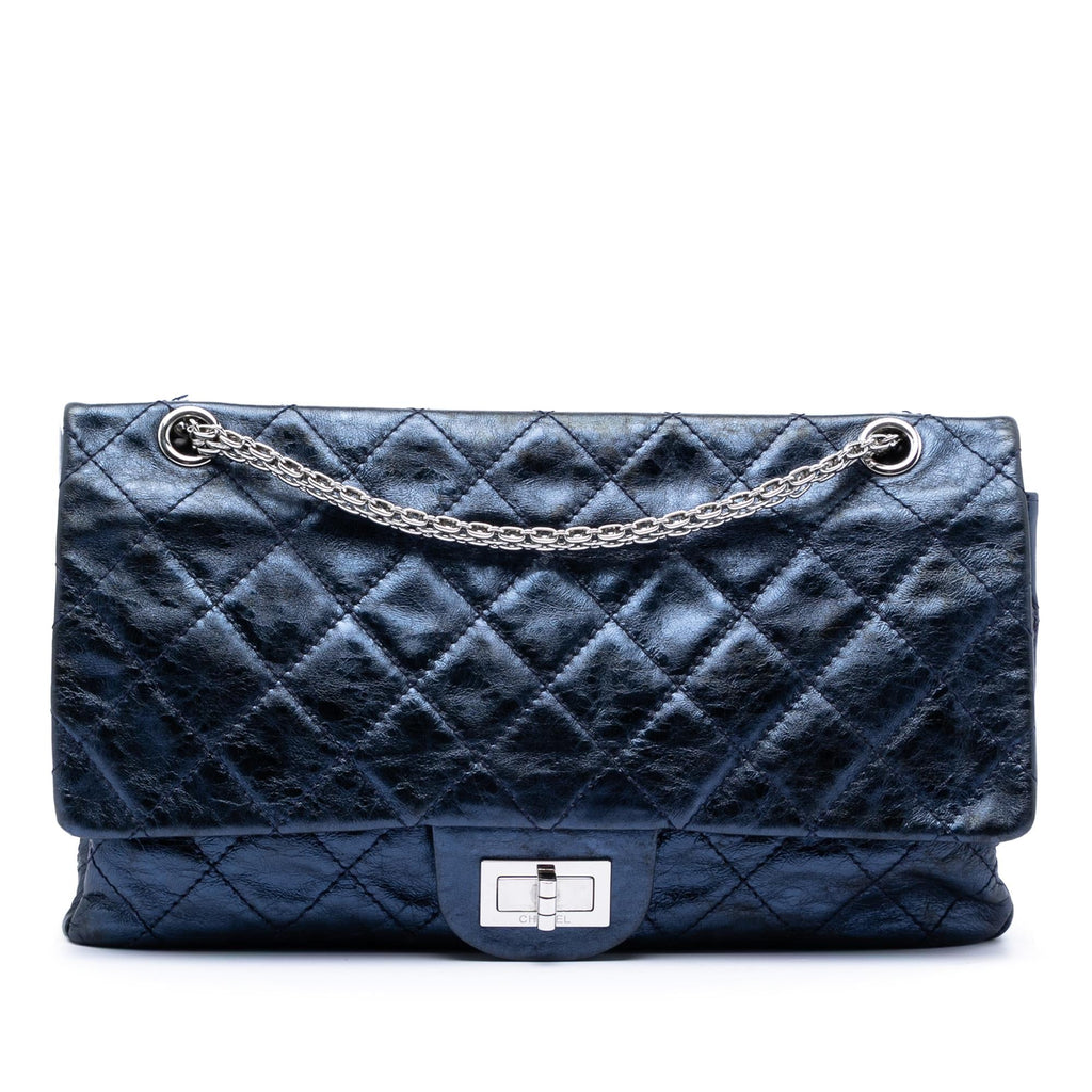 Chanel Metallic Quilted Aged Calfskin Reissue 2.55 Double Flap 227