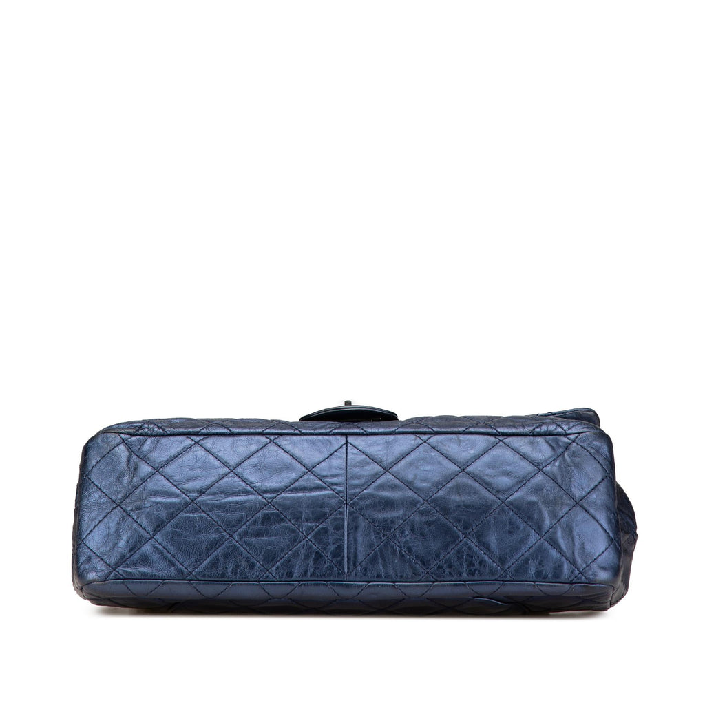 Chanel Metallic Quilted Aged Calfskin Reissue 2.55 Double Flap 227