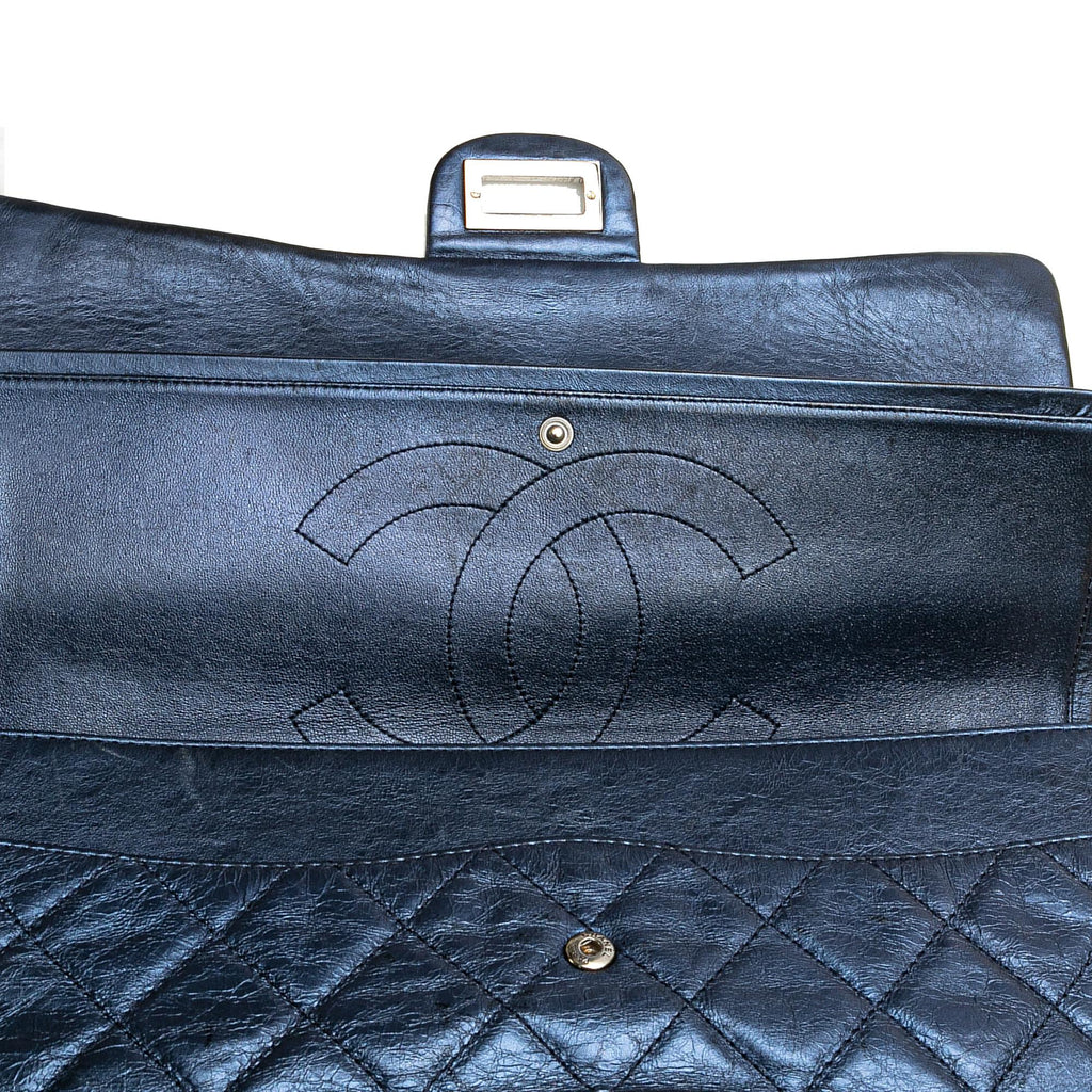 Chanel Metallic Quilted Aged Calfskin Reissue 2.55 Double Flap 227