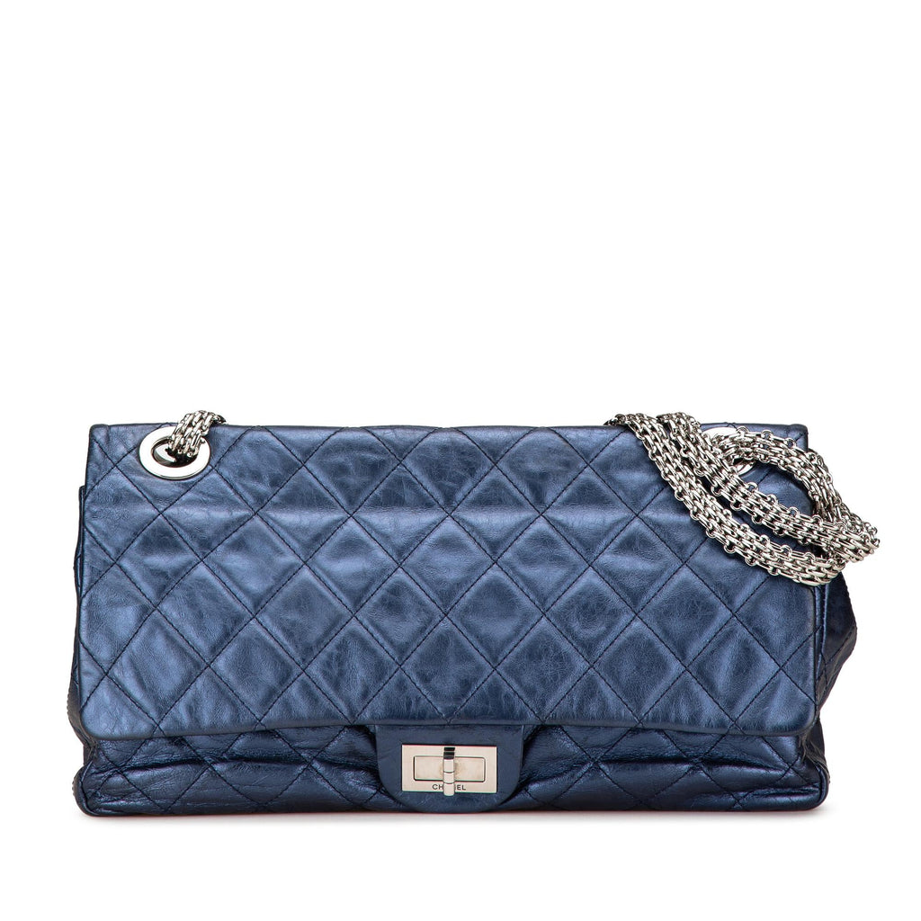 Chanel Metallic Quilted Aged Calfskin Reissue 2.55 Double Flap 227