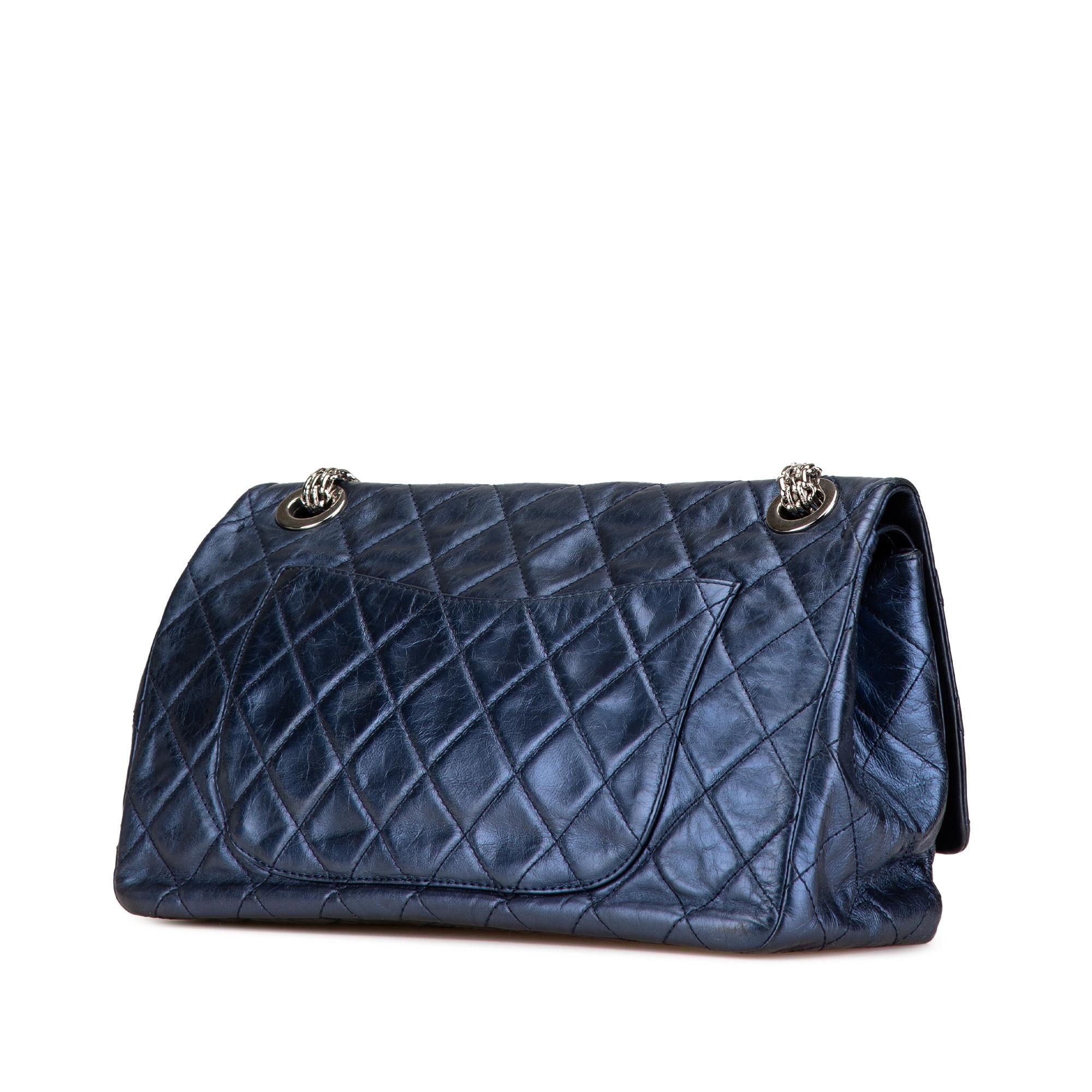 Chanel Metallic Quilted Aged Calfskin Reissue 2.55 Double Flap 227