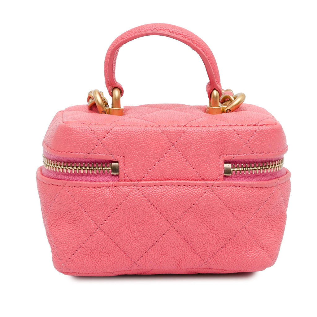 Chanel Micro Caviar Chain Vanity Bag (SHG-sZoV4N)