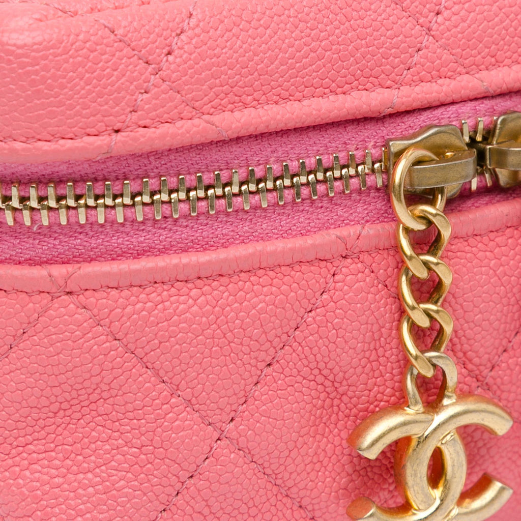 Chanel Micro Caviar Chain Vanity Bag (SHG-sZoV4N)