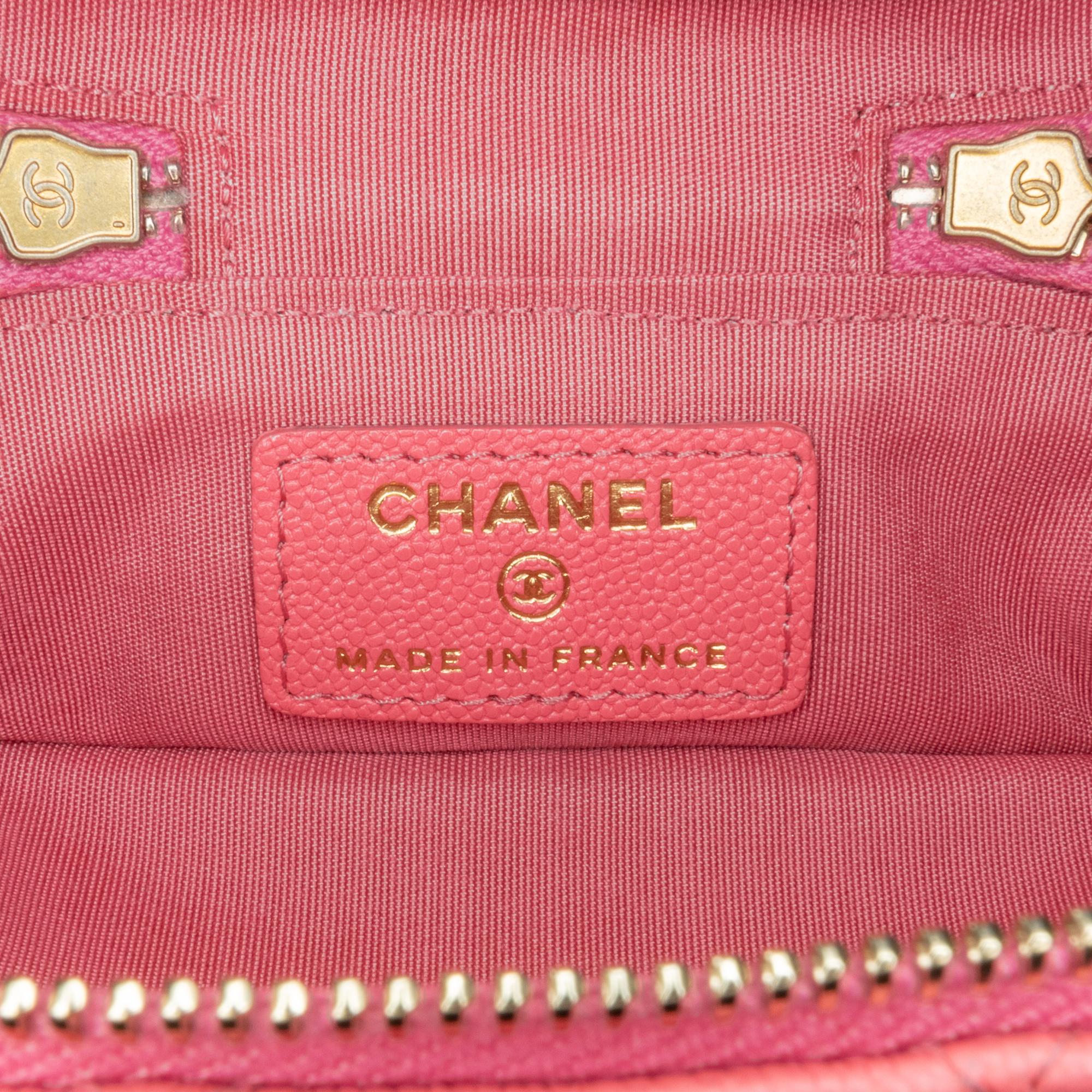 Chanel Micro Caviar Chain Vanity Bag (SHG-sZoV4N)