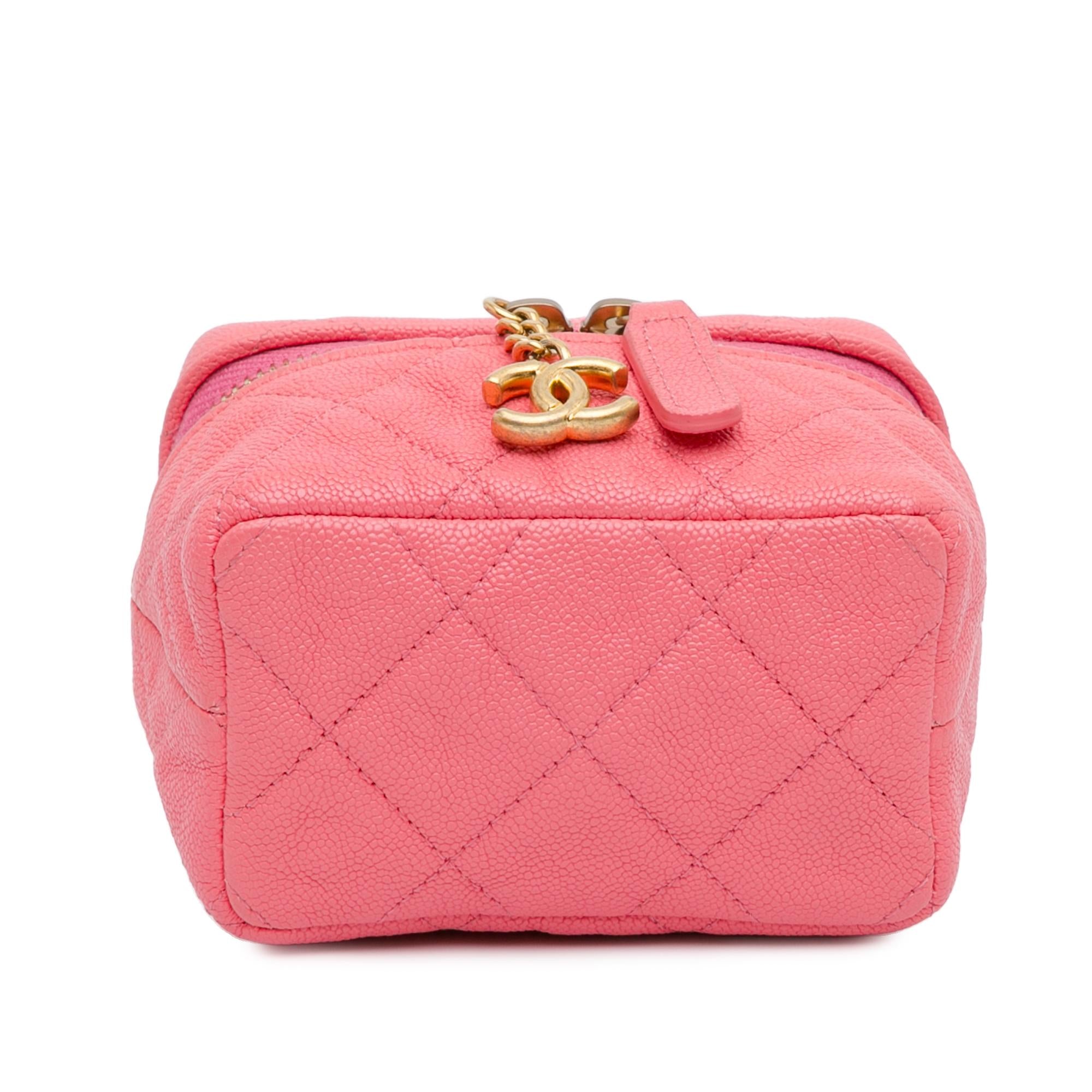 Chanel Micro Caviar Chain Vanity Bag (SHG-LbgD5F)