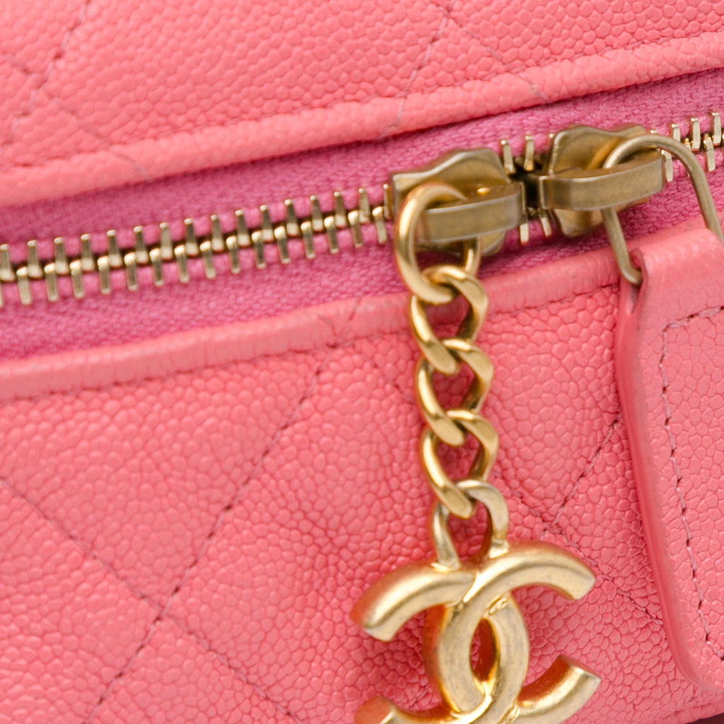 Chanel Micro Caviar Chain Vanity Bag (SHG-LbgD5F)