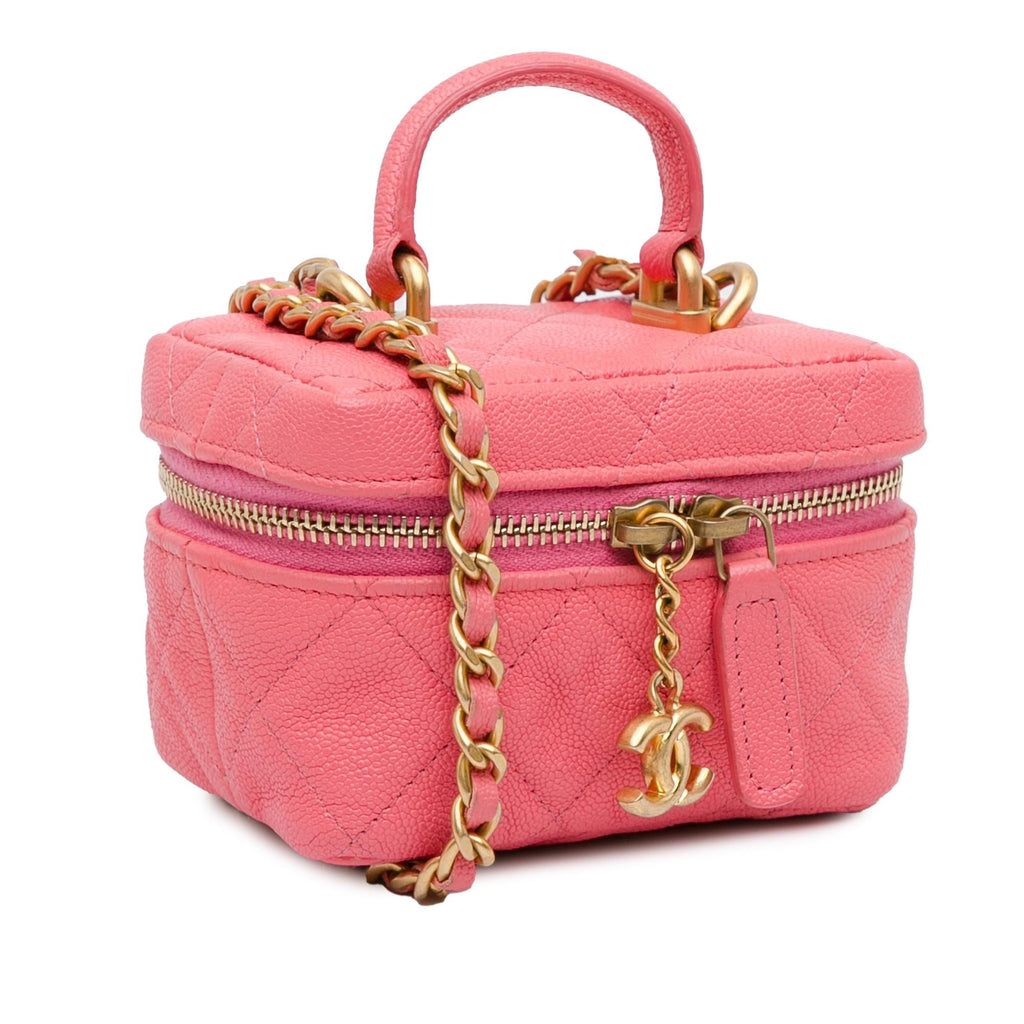 Chanel Micro Caviar Chain Vanity Bag (SHG-LbgD5F)