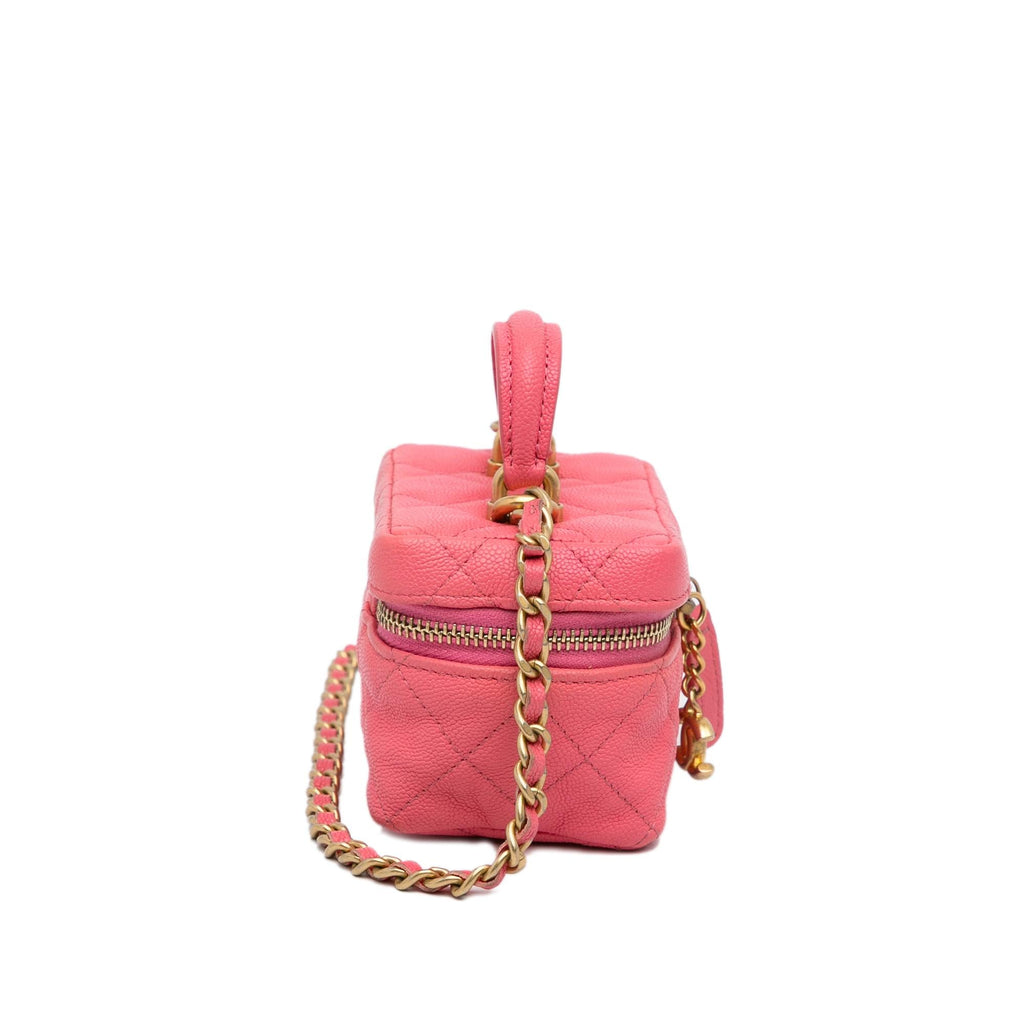 Chanel Micro Caviar Chain Vanity Bag