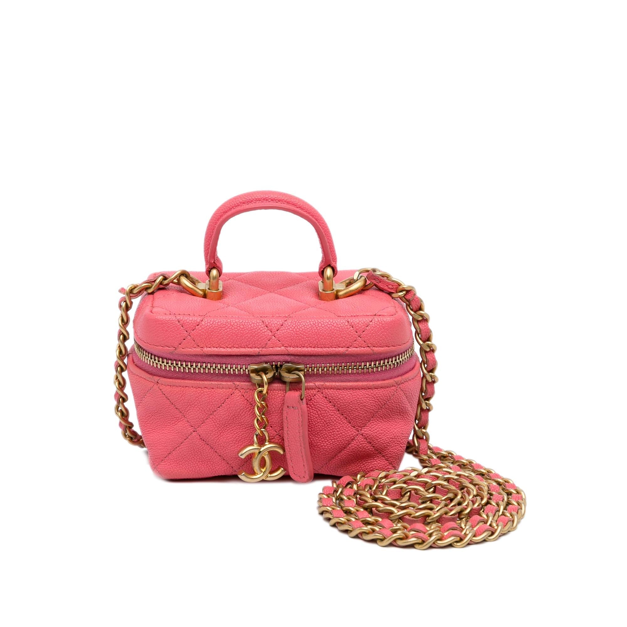Chanel Micro Caviar Chain Vanity Bag
