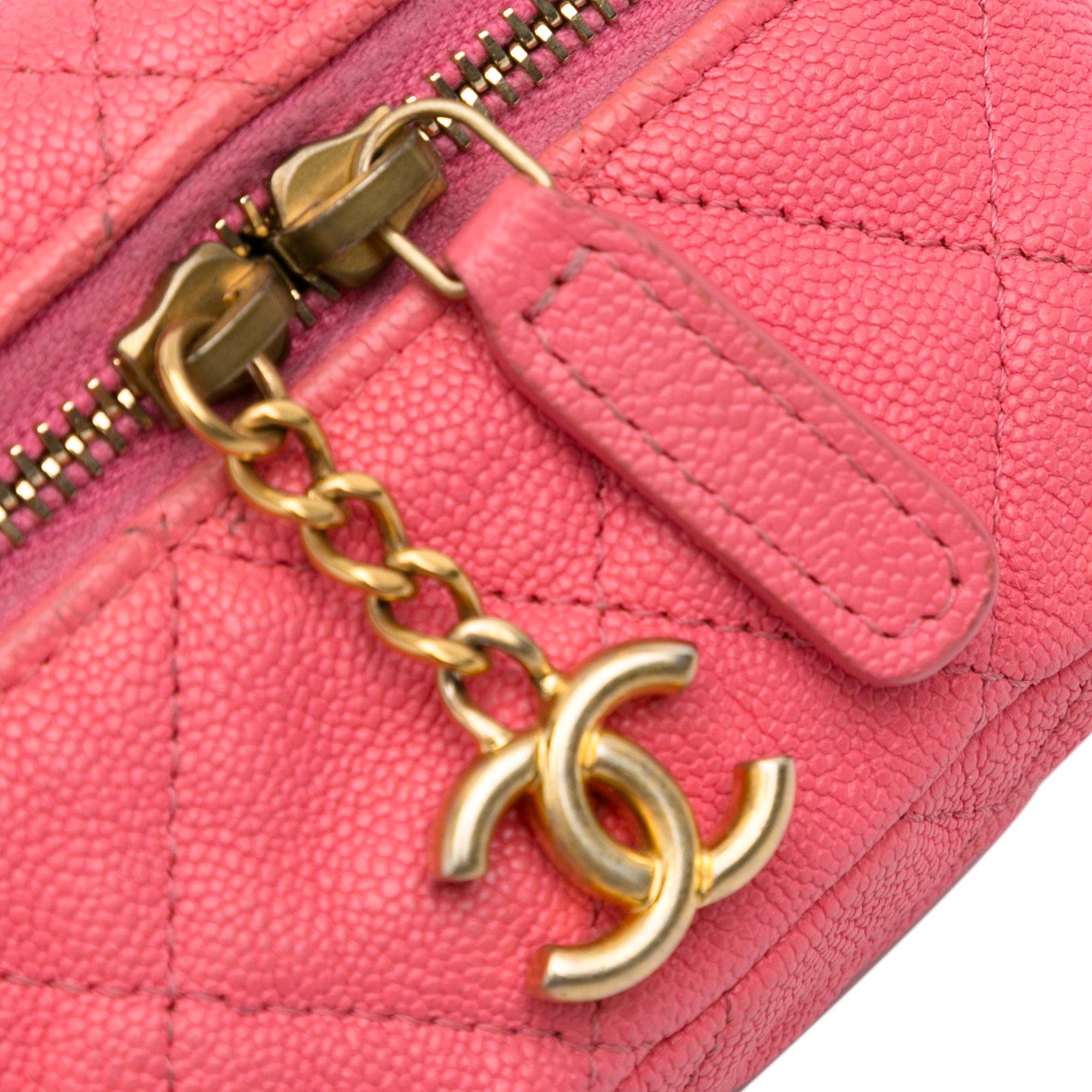 Chanel Micro Caviar Chain Vanity Bag