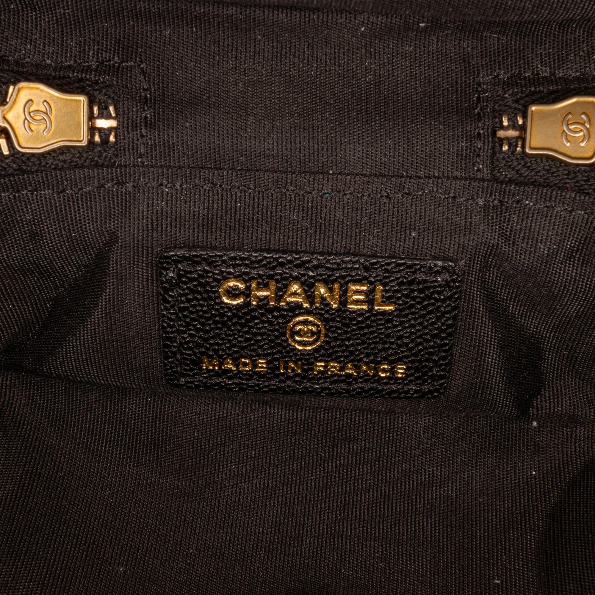 Chanel Micro Caviar Vanity Case with Chain