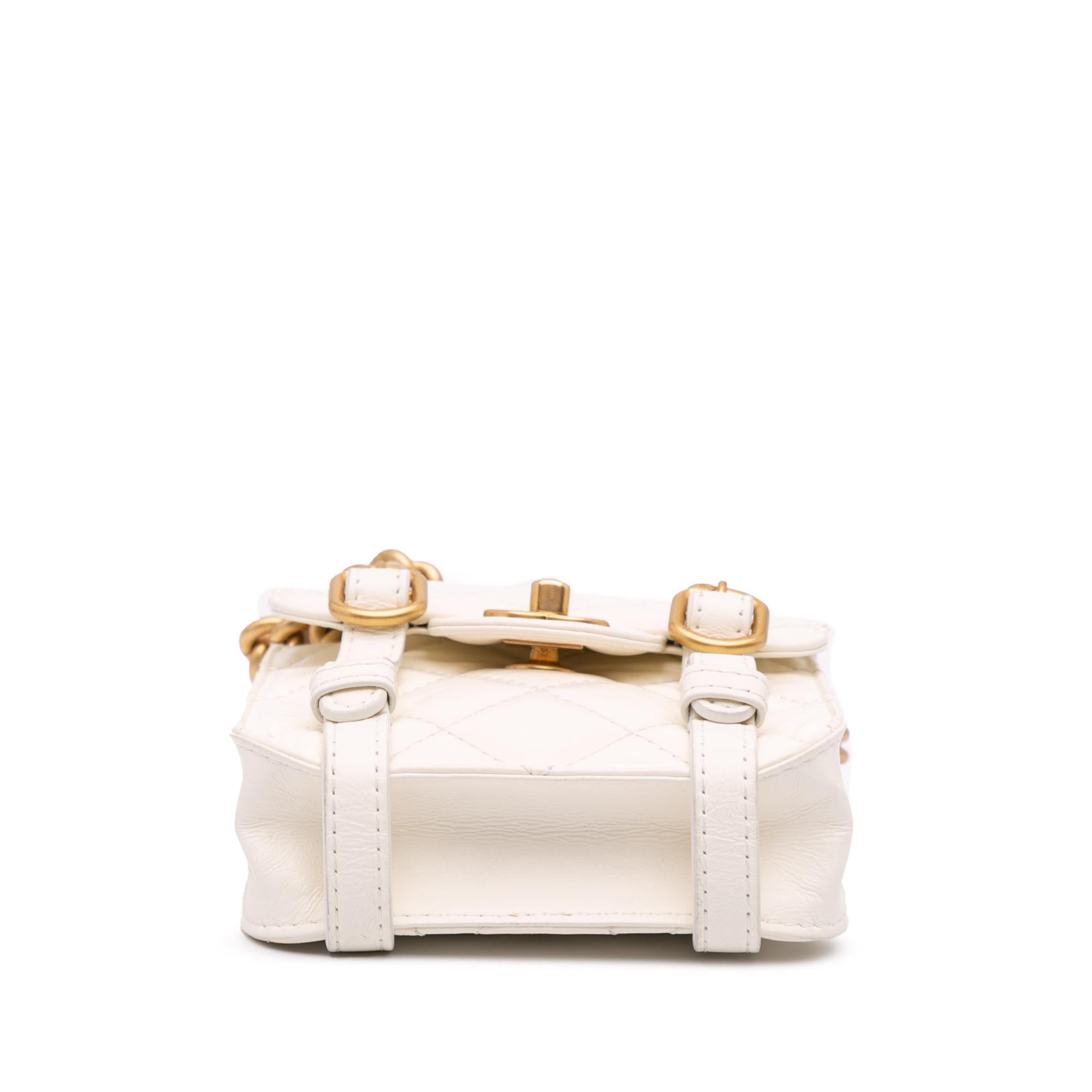 Chanel Mini Aged Calfskin City School Flap