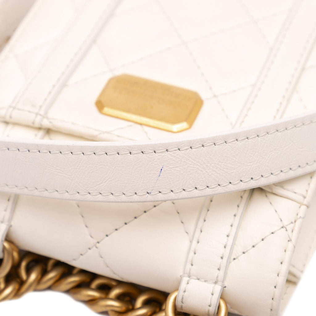 Chanel Mini Aged Calfskin City School Flap