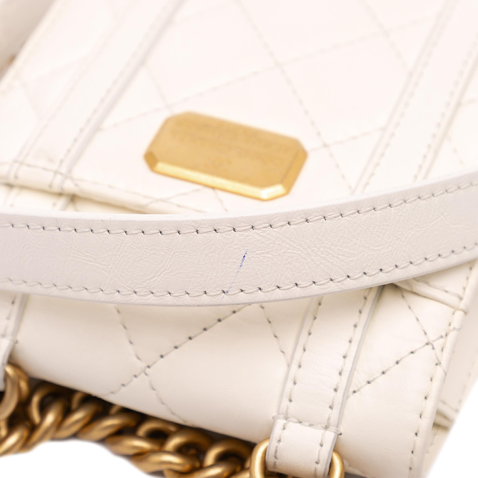 Chanel Mini Aged Calfskin City School Flap