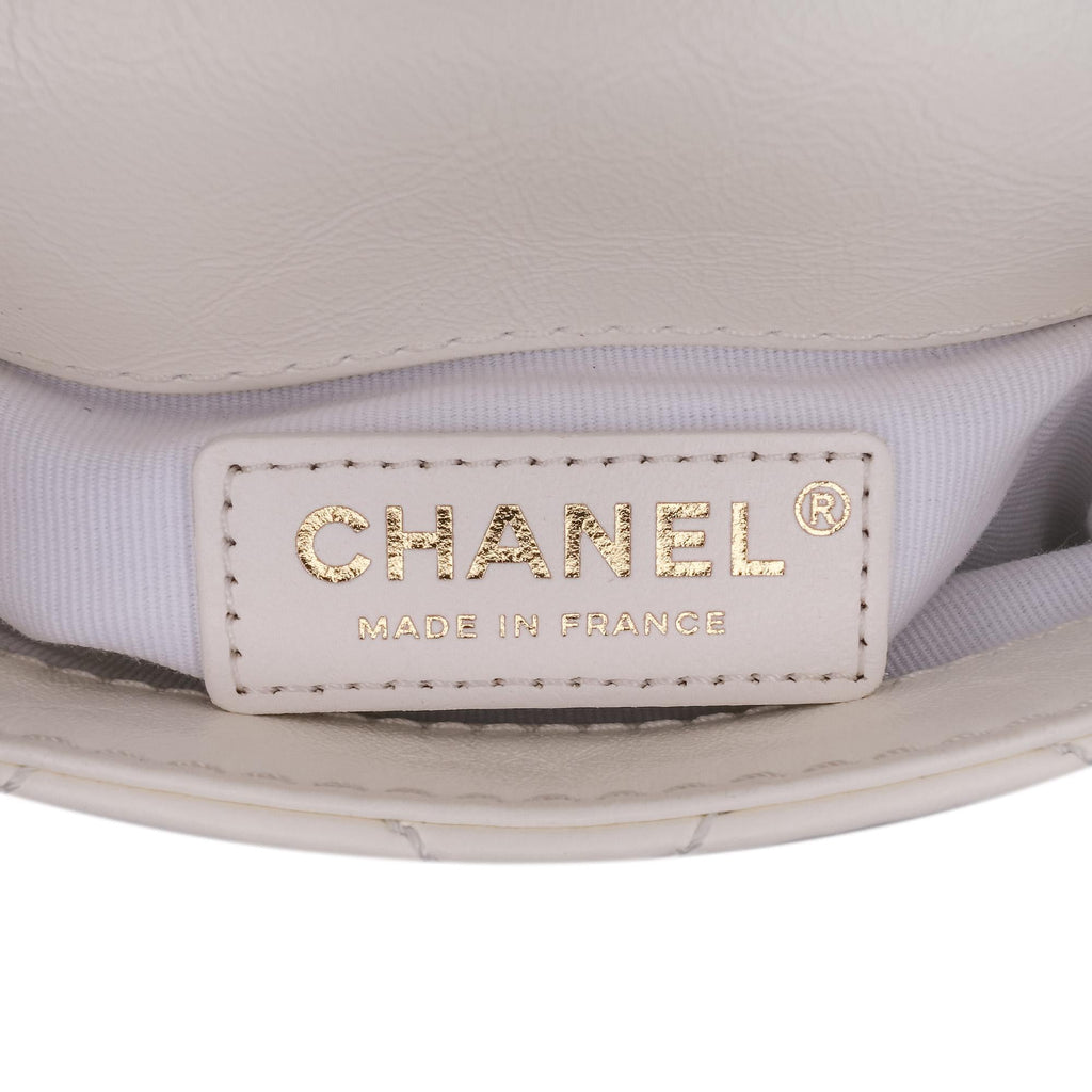 Chanel Mini Aged Calfskin City School Flap