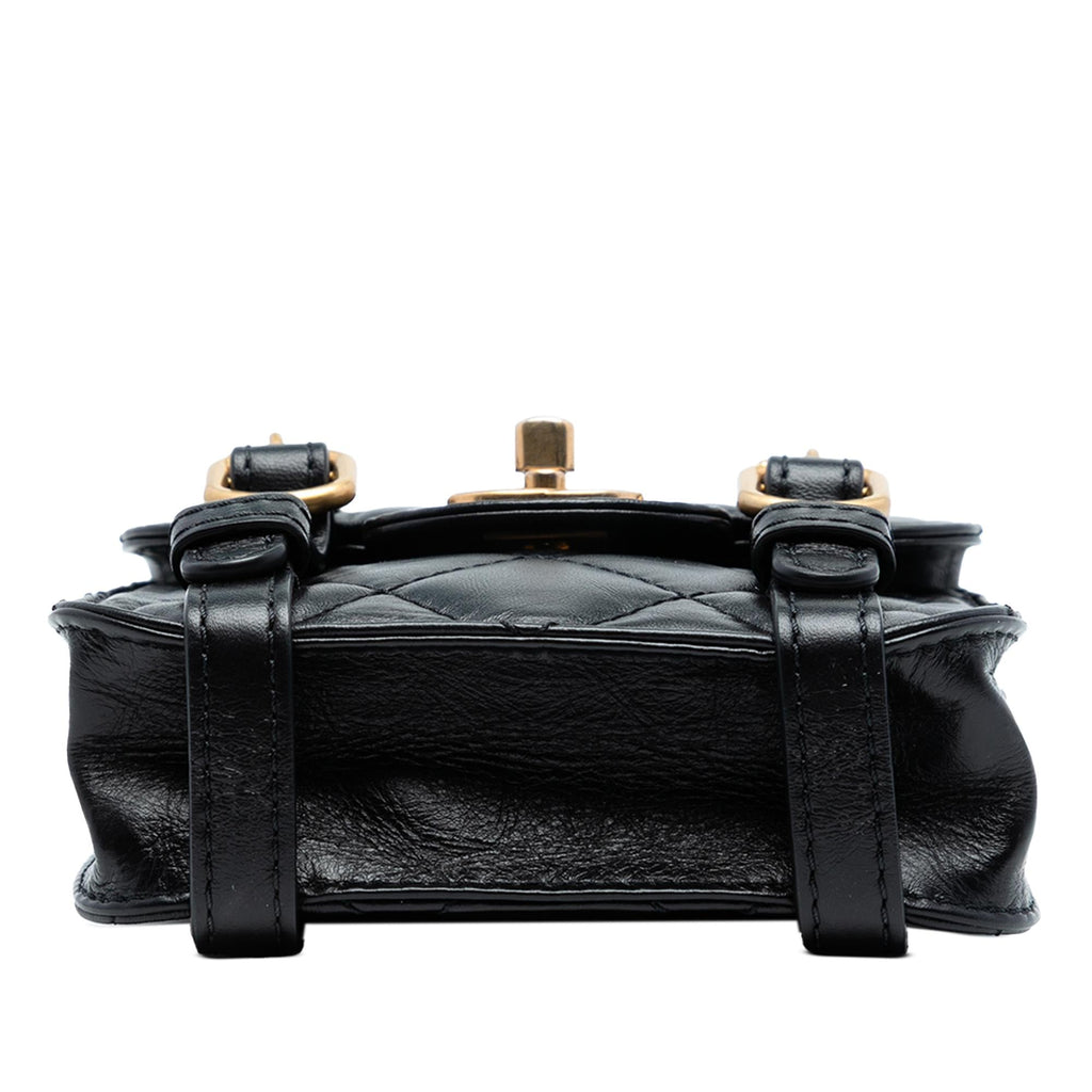 Chanel Mini Aged Calfskin City School Flap