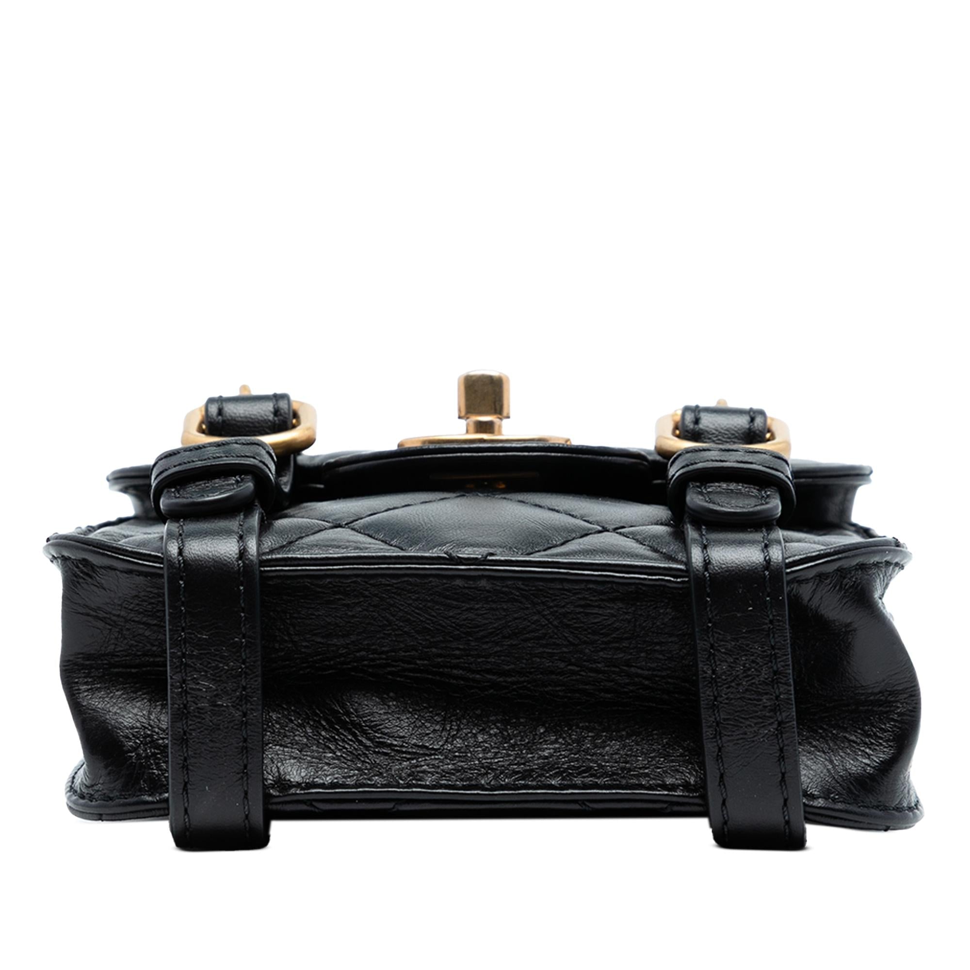 Chanel Mini Aged Calfskin City School Flap