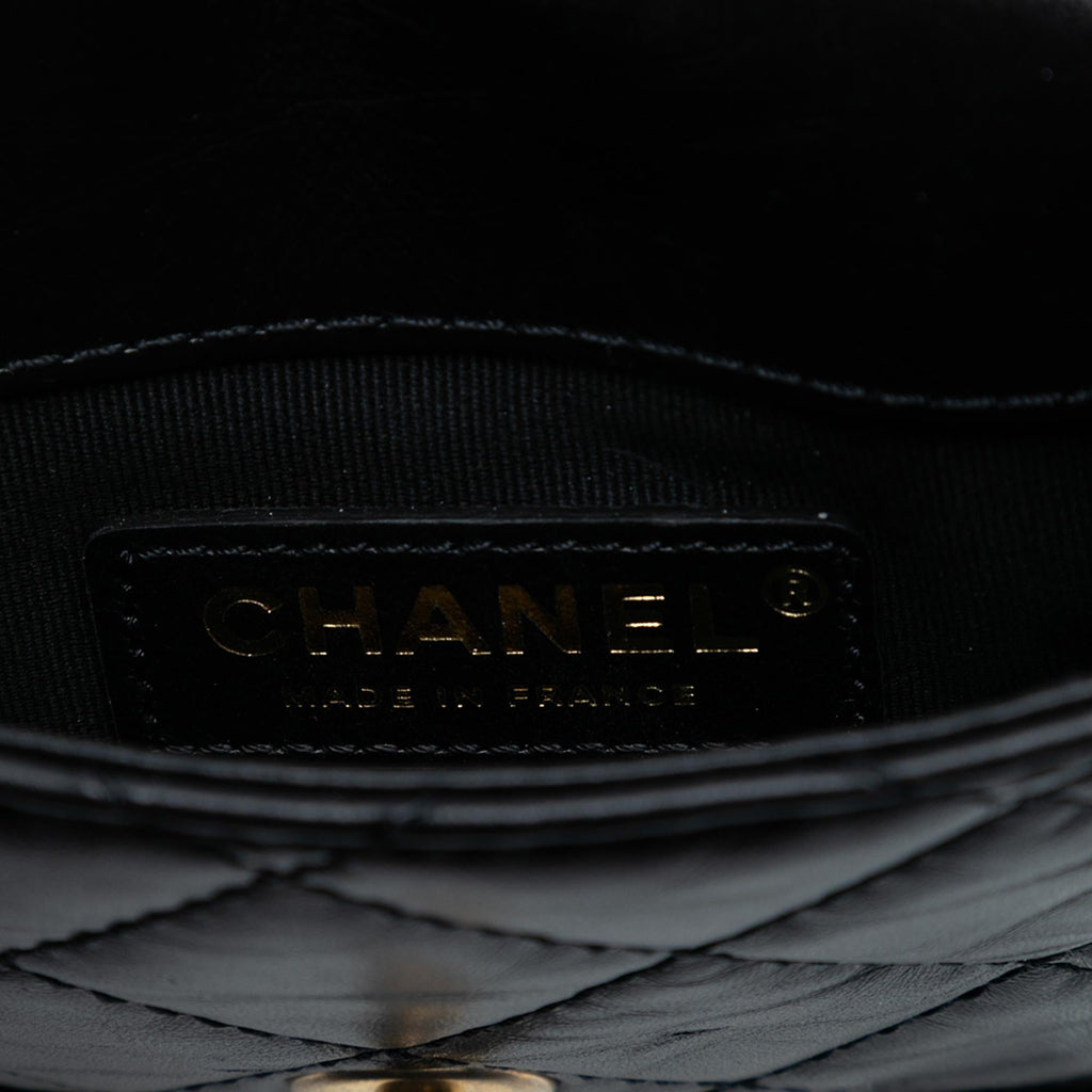 Chanel Mini Aged Calfskin City School Flap