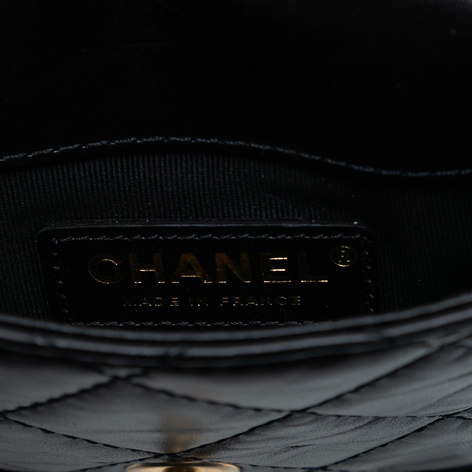 Chanel Mini Aged Calfskin City School Flap