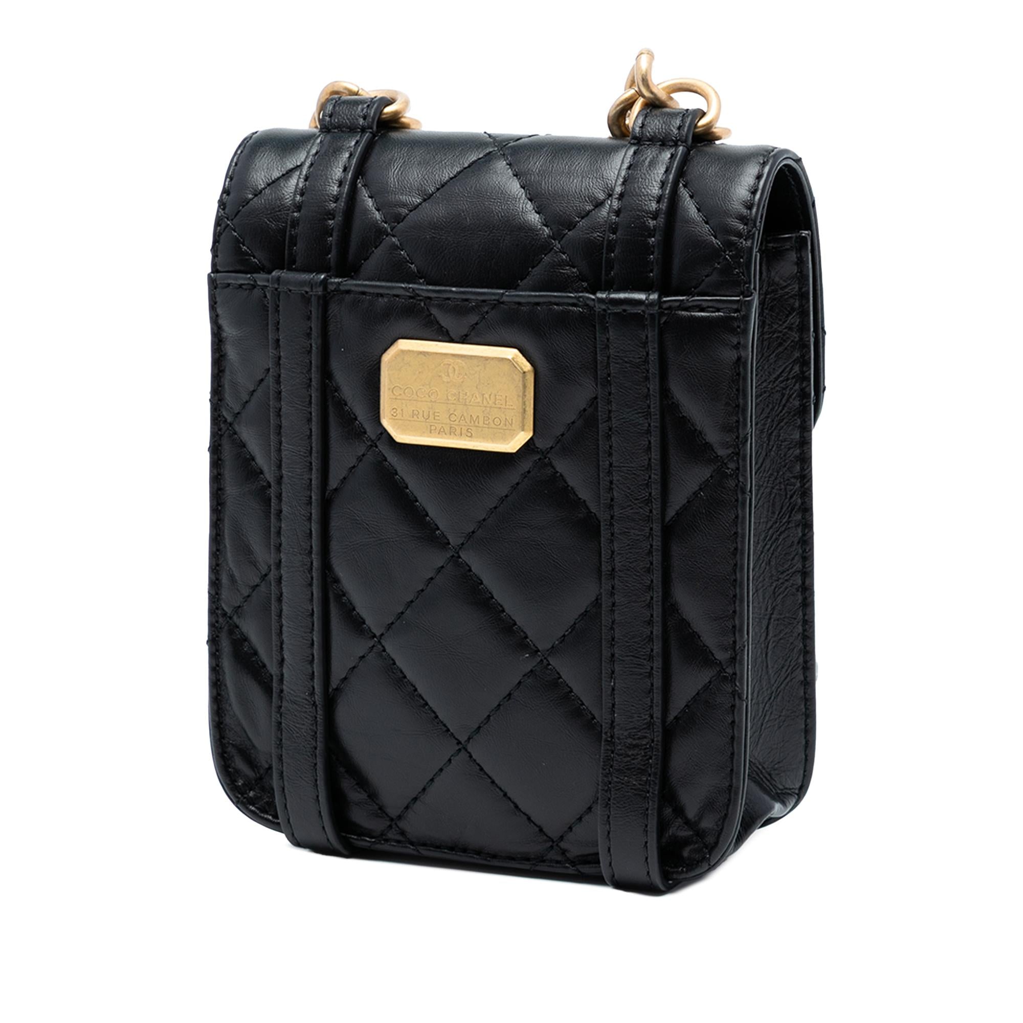 Chanel Mini Aged Calfskin City School Flap